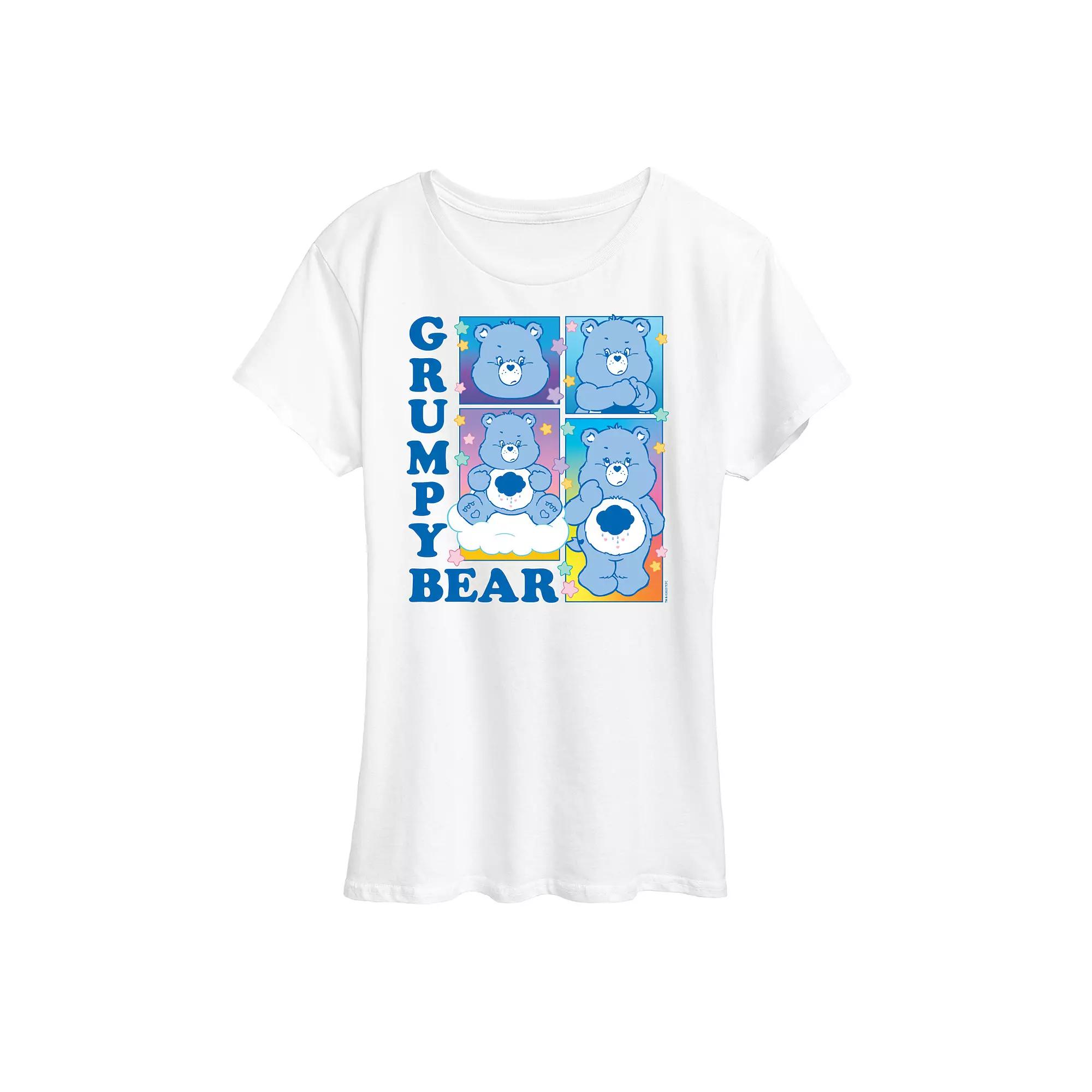 Women's Care Bears Grumpy Bear Grid Graphic Tee, Girl's,  Product Image