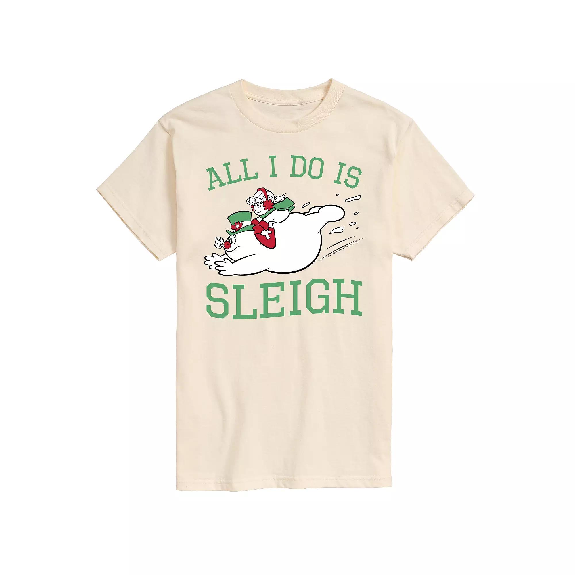Men's Frosty The Snowman All I Do Is Sleigh Tee,  Product Image