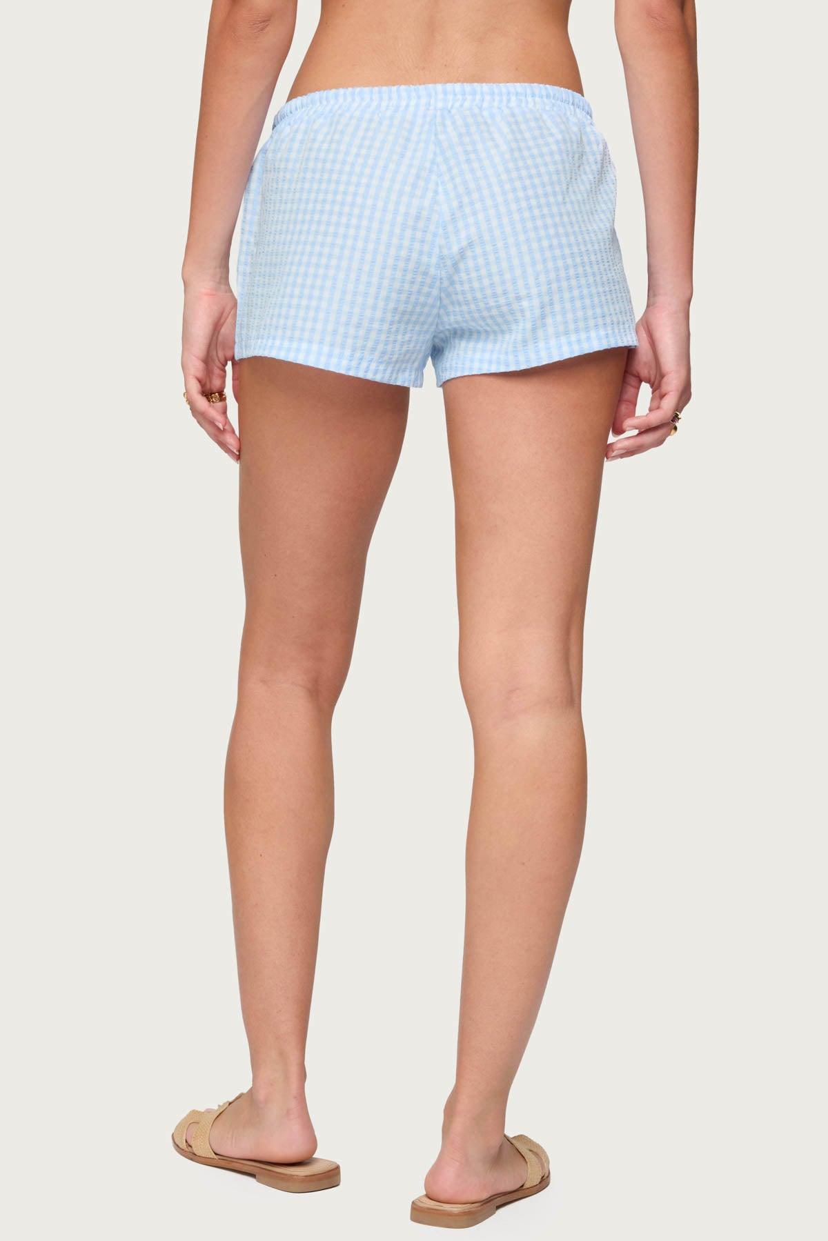 Yaffa Gingham Shorts Product Image