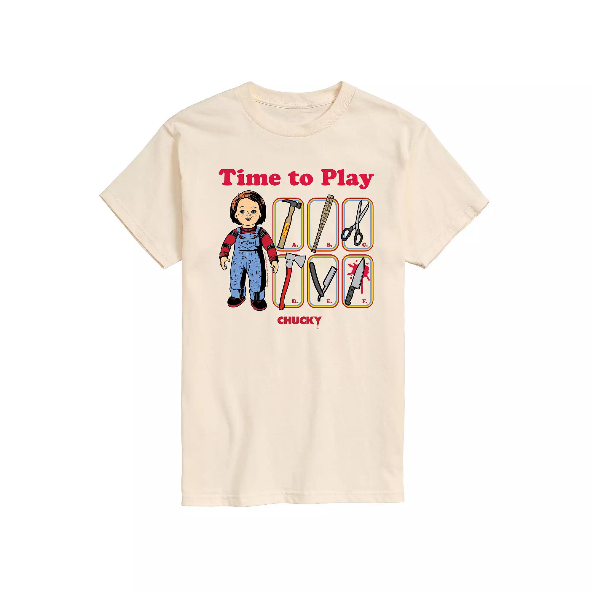 Men's Chucky Time To Play Graphic Tee,  Product Image