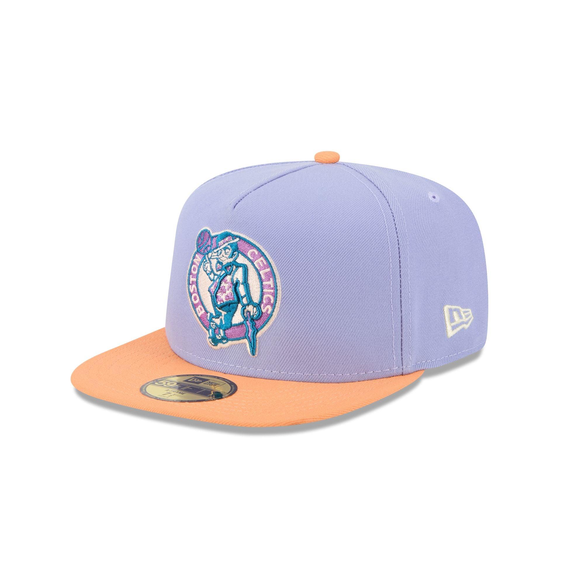 Boston Celtics Lavender 59FIFTY A-Frame Fitted Hat Male Product Image