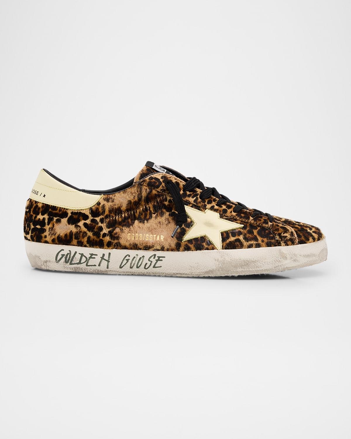 Men's Super-Star Leopard-Print Low-Top Sneakers Product Image