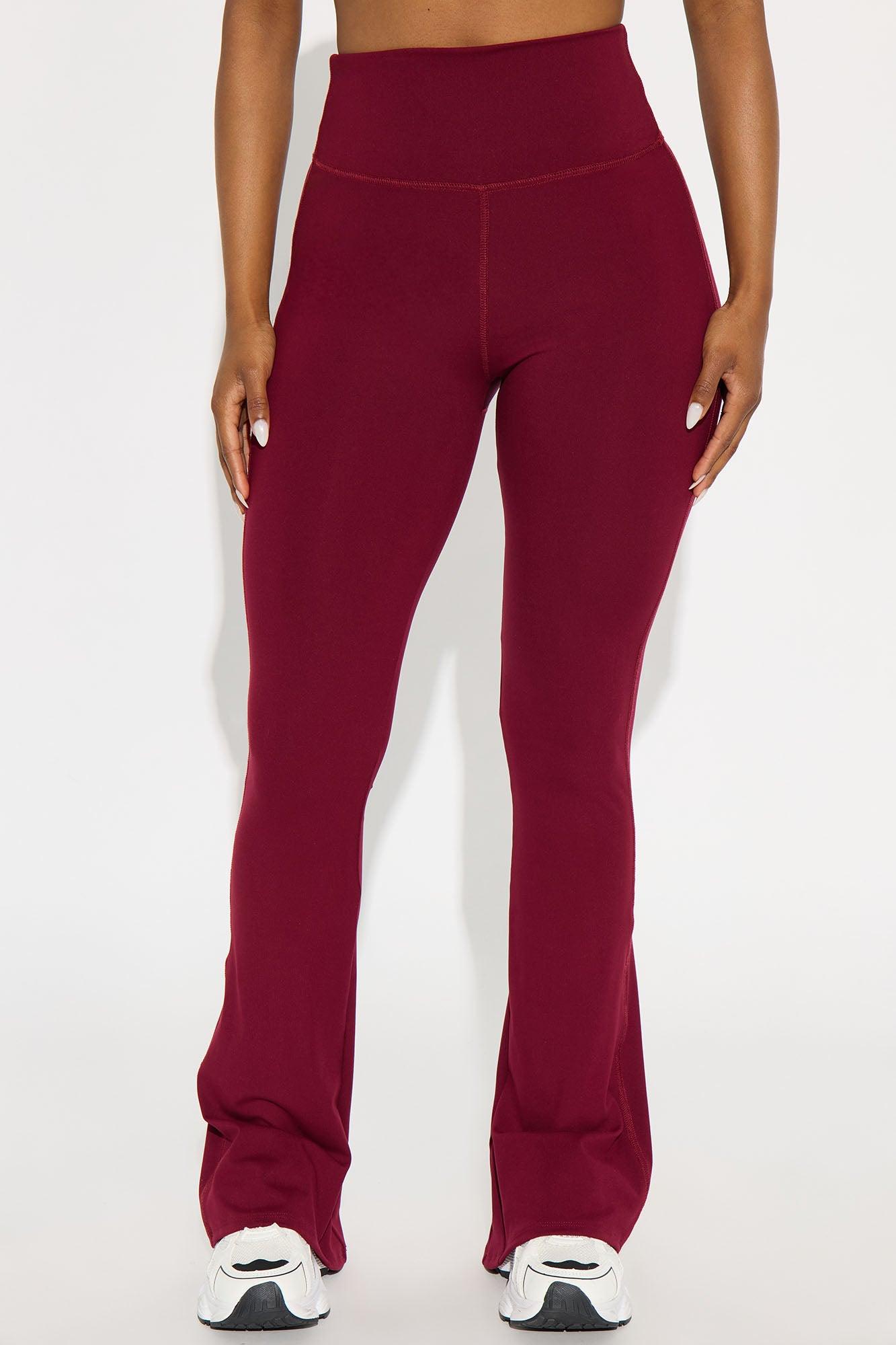 Break A Sweat Active Yoga Pant - Burgundy Female Product Image
