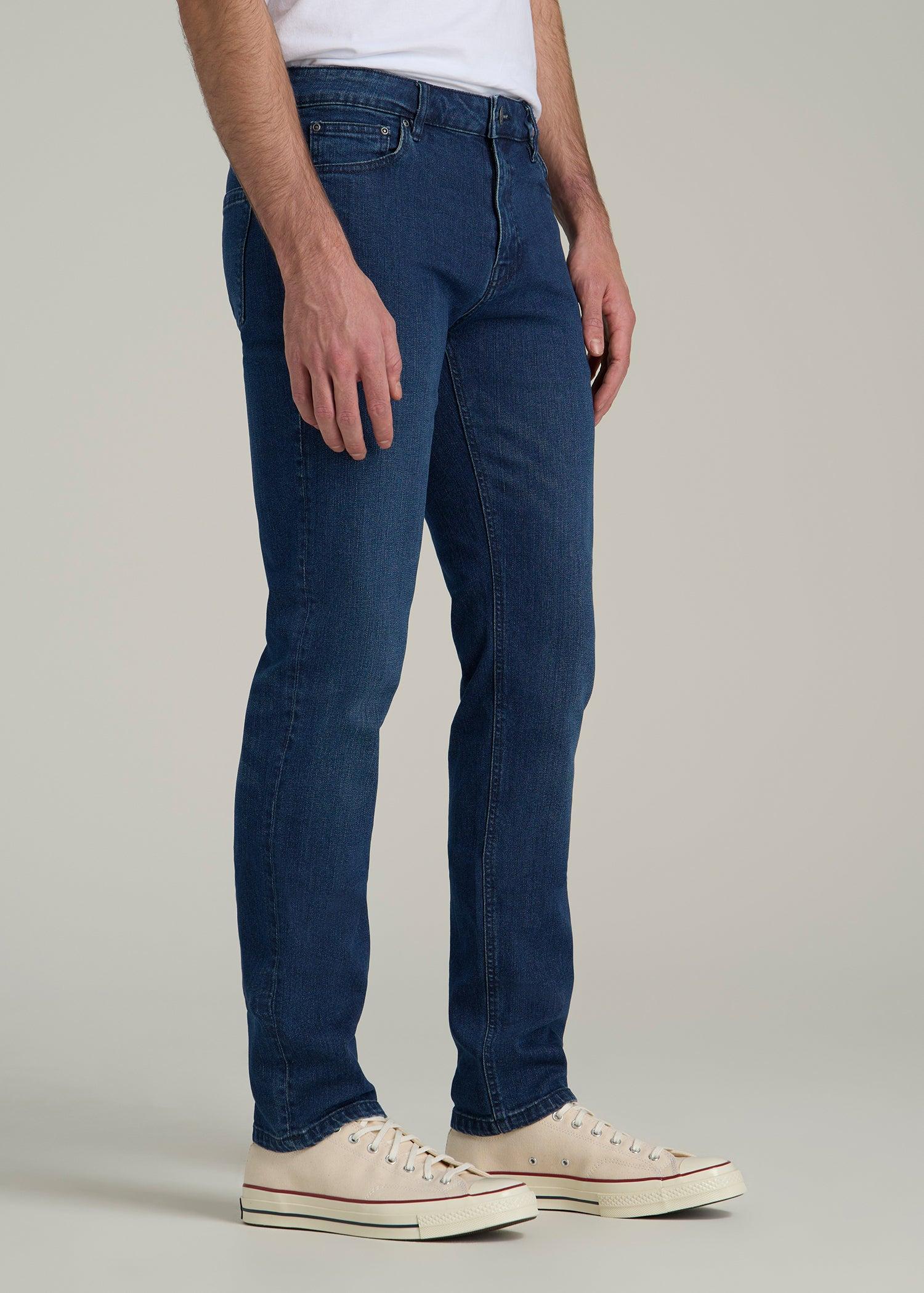 Dylan Slim Fit Jeans for Tall Men in Atlantic Blue Male Product Image