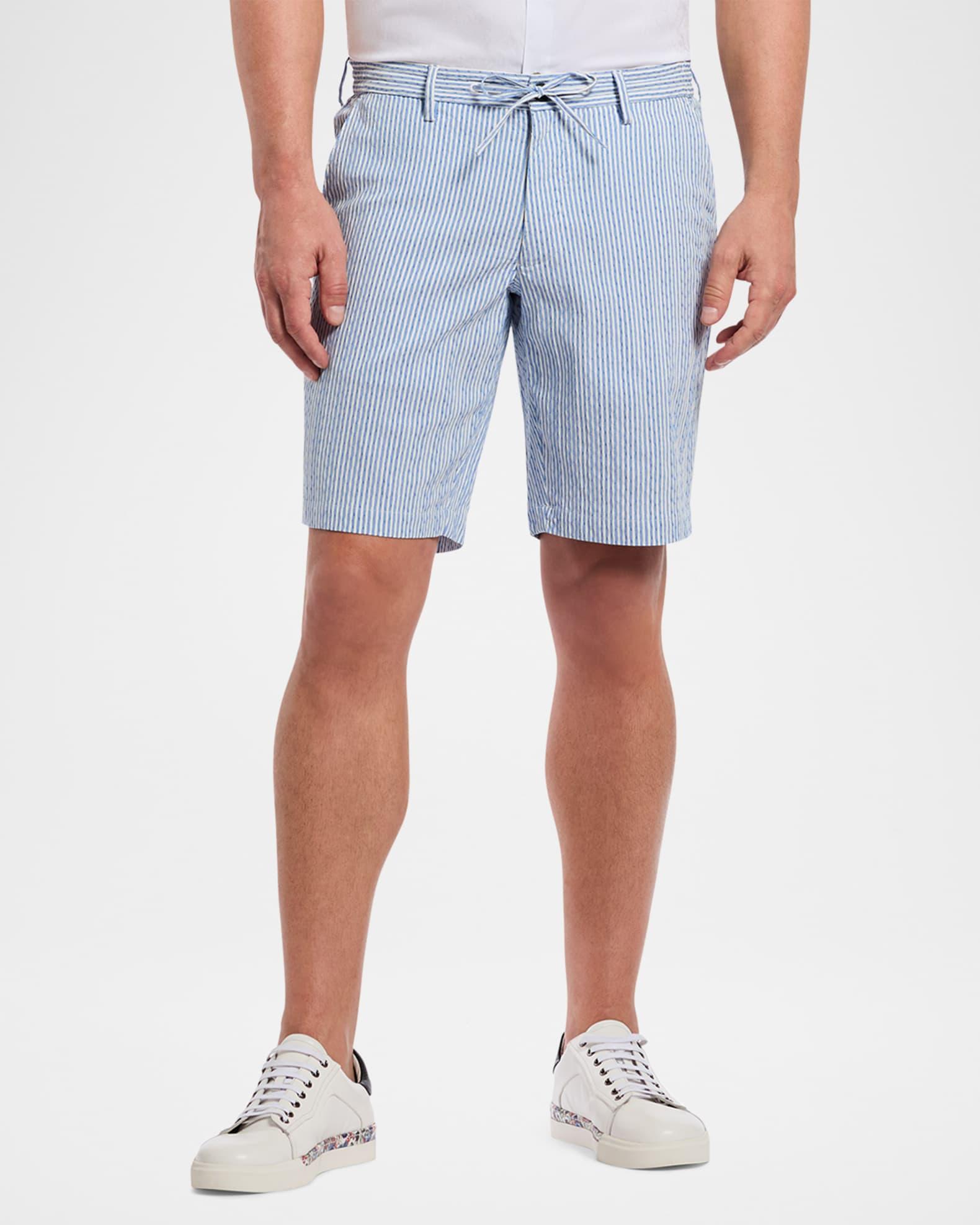 Mens Fornillo Striped Woven Drawstring Shorts Product Image