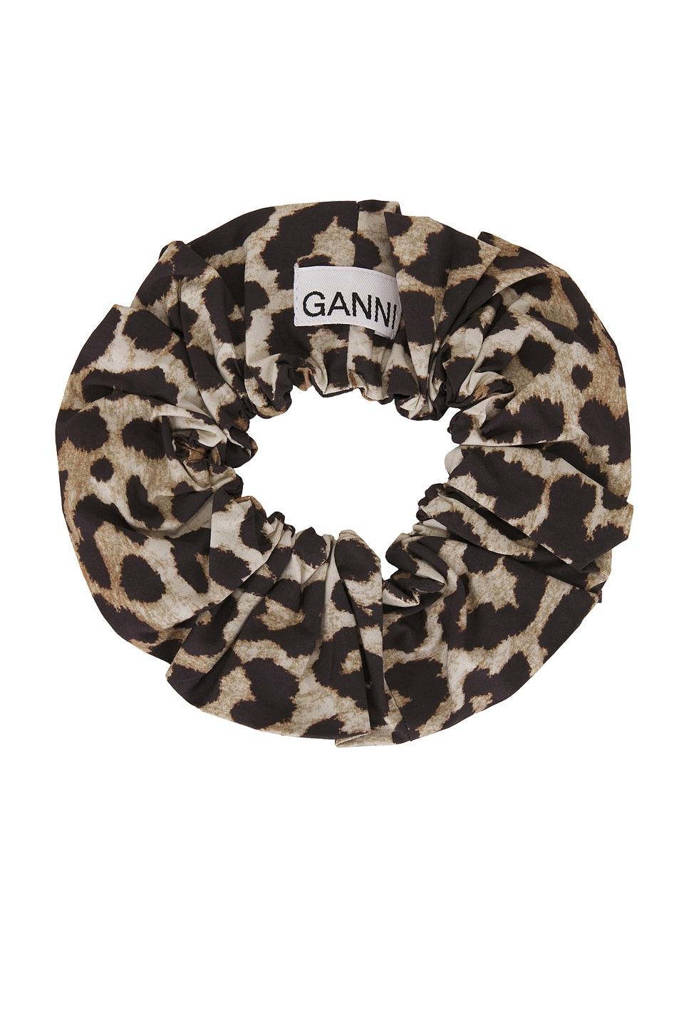 Printed Cotton Scrunchie Ganni Product Image