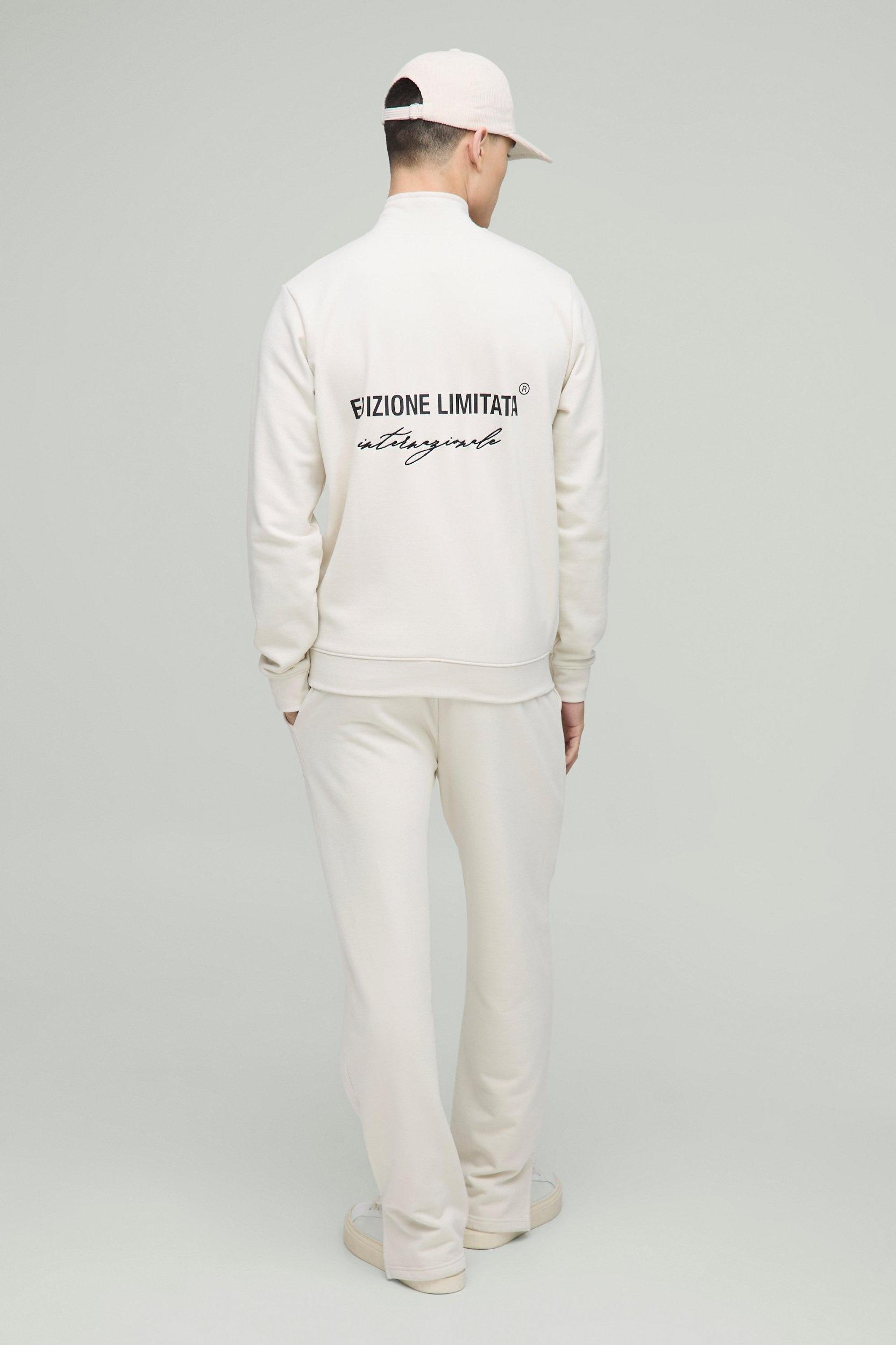 Relaxed Edizione Heavyweight Pintuck Split Hem Sweatpants | boohooMAN USA Product Image