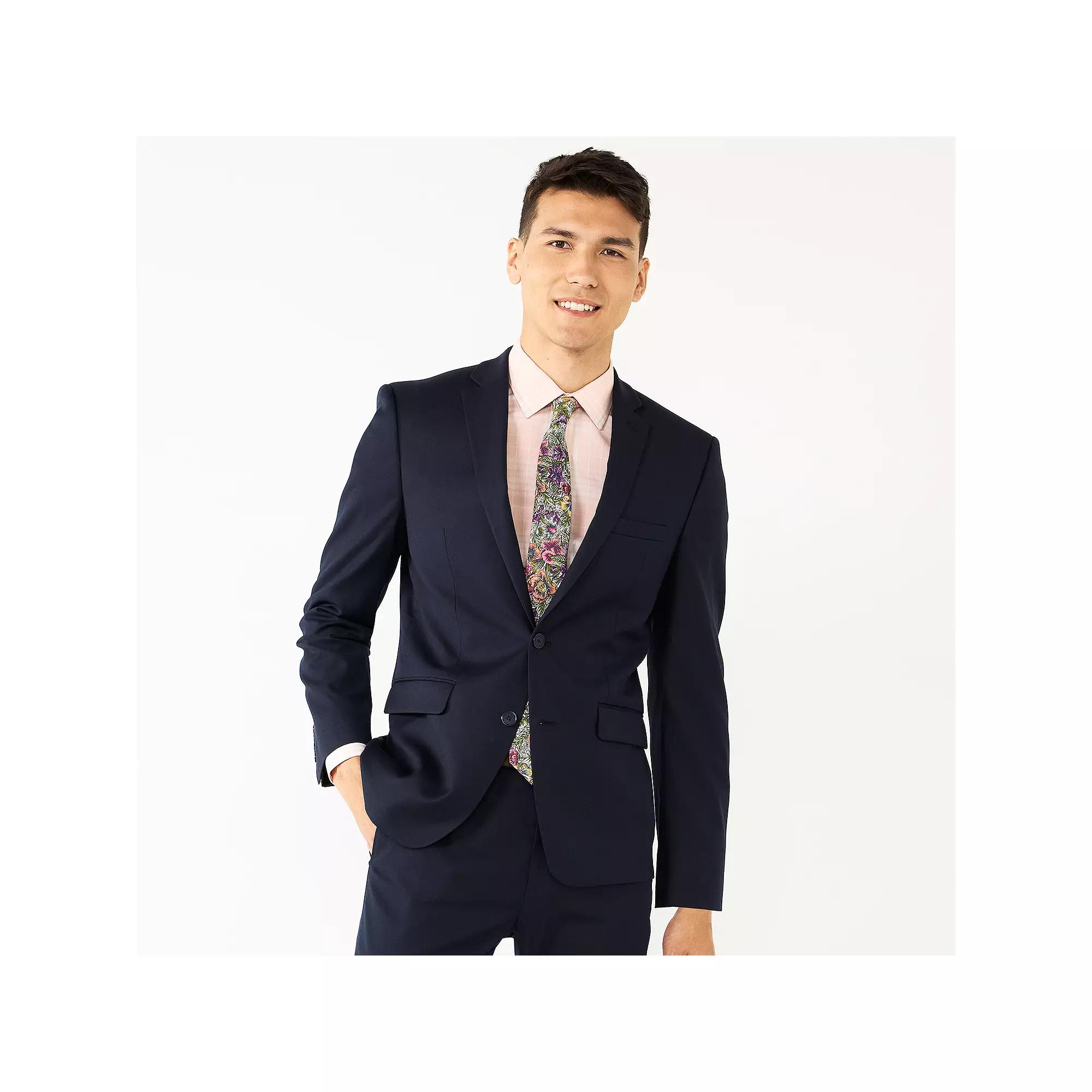 Men's Apt. 9® Premier Flex Performance Extra-Slim Washable Suit Jacket, Size: 40 Short, Blue Product Image