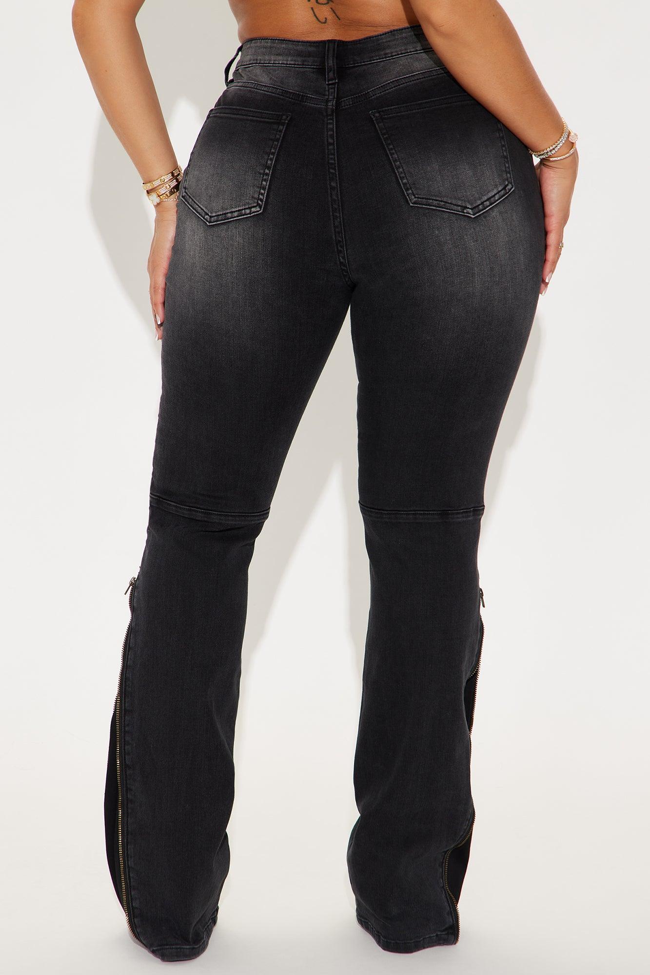 Certified Ten Crossover Moto Bootcut Jeans - Black Wash Product Image