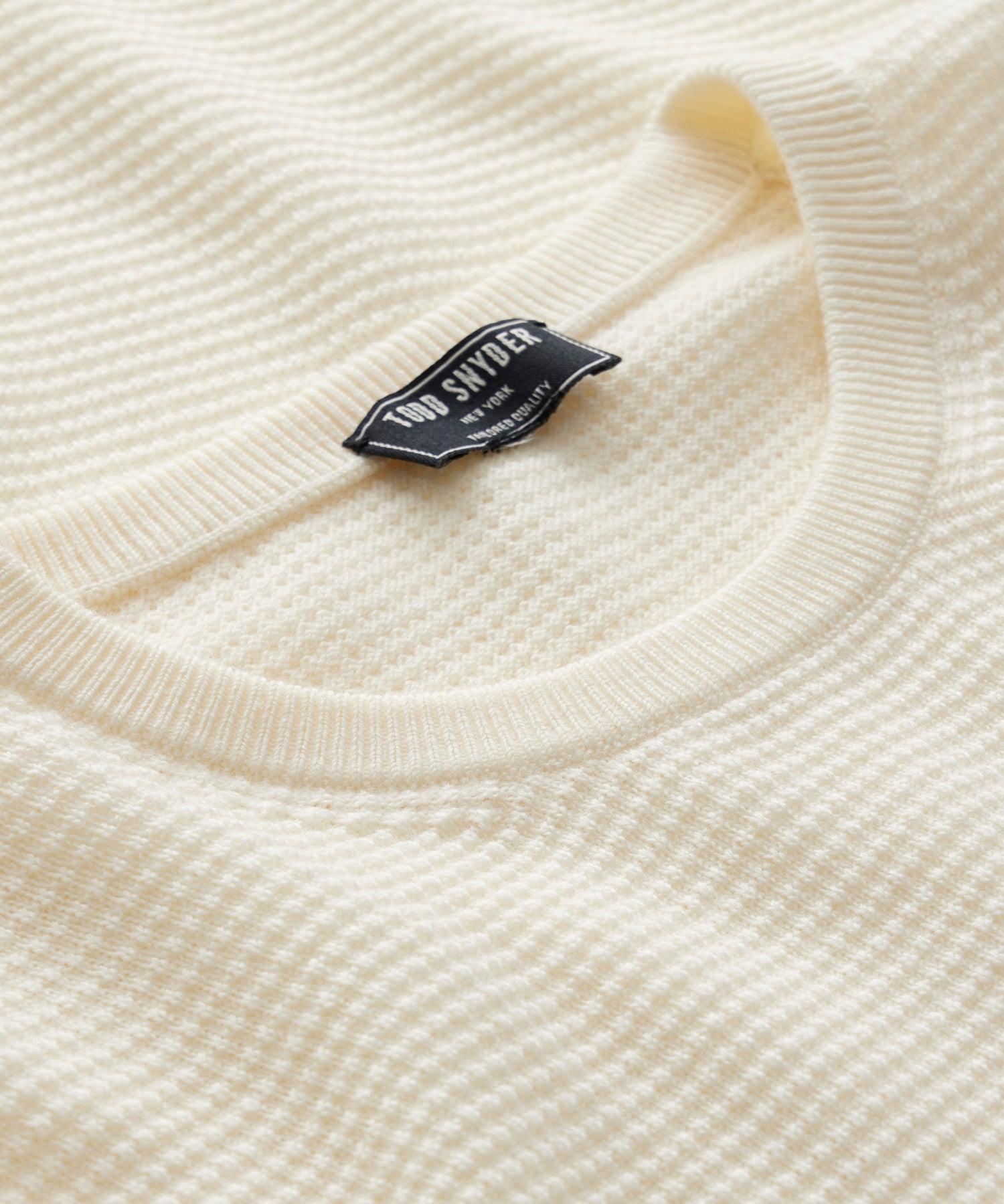 Merino Waffle Crew Product Image