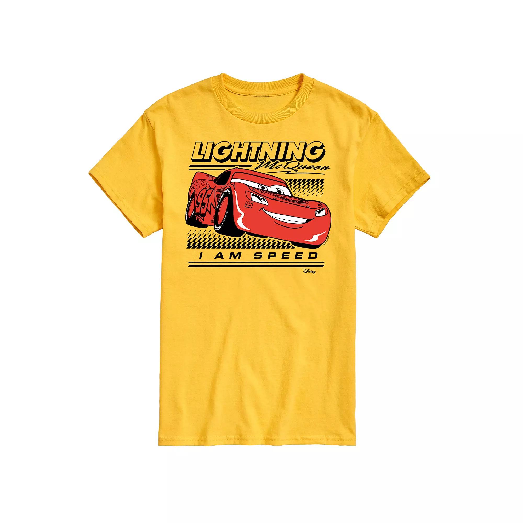 Disney / Pixar's Cars Lightening McQueen Men's I Am Speed Graphic Tee,  Product Image