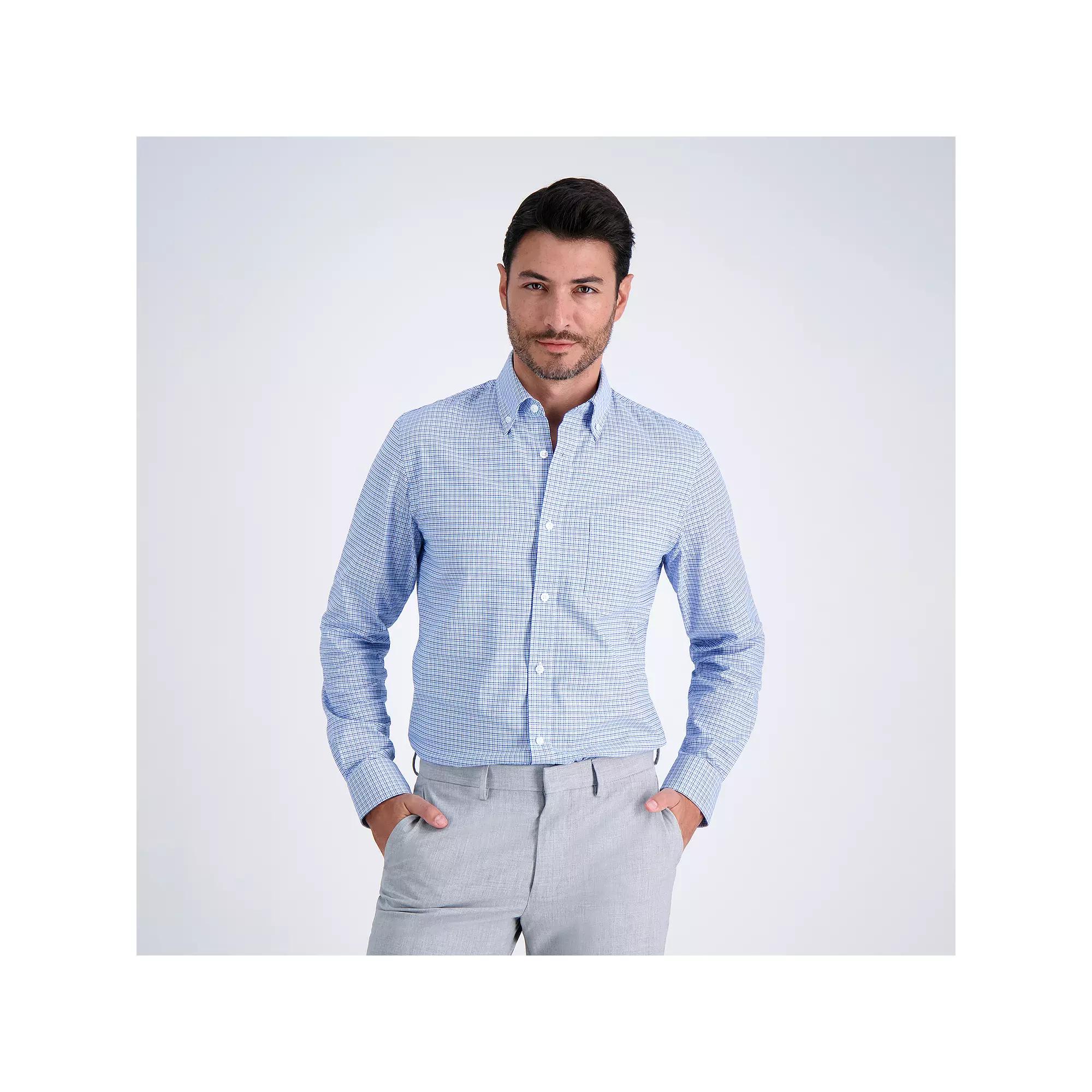 Men's Haggar® Premium Comfort Slim Fit Button Down Collar Dress Shirt,  Product Image