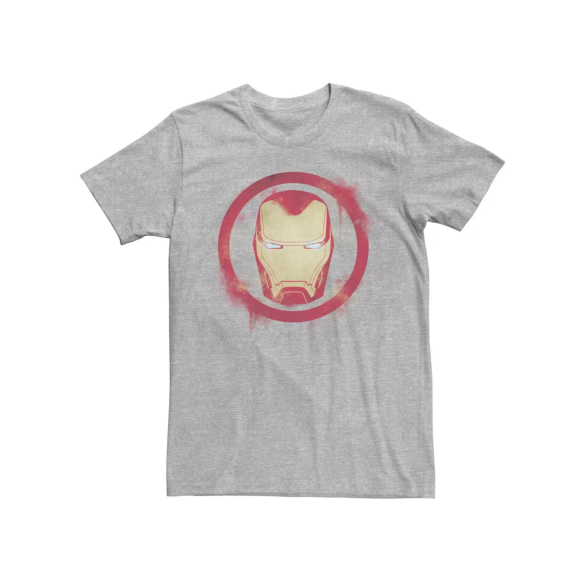 Men's Marvel "Avengers: Endgame" Iron Man Spray Paint Logo Tee,  Product Image