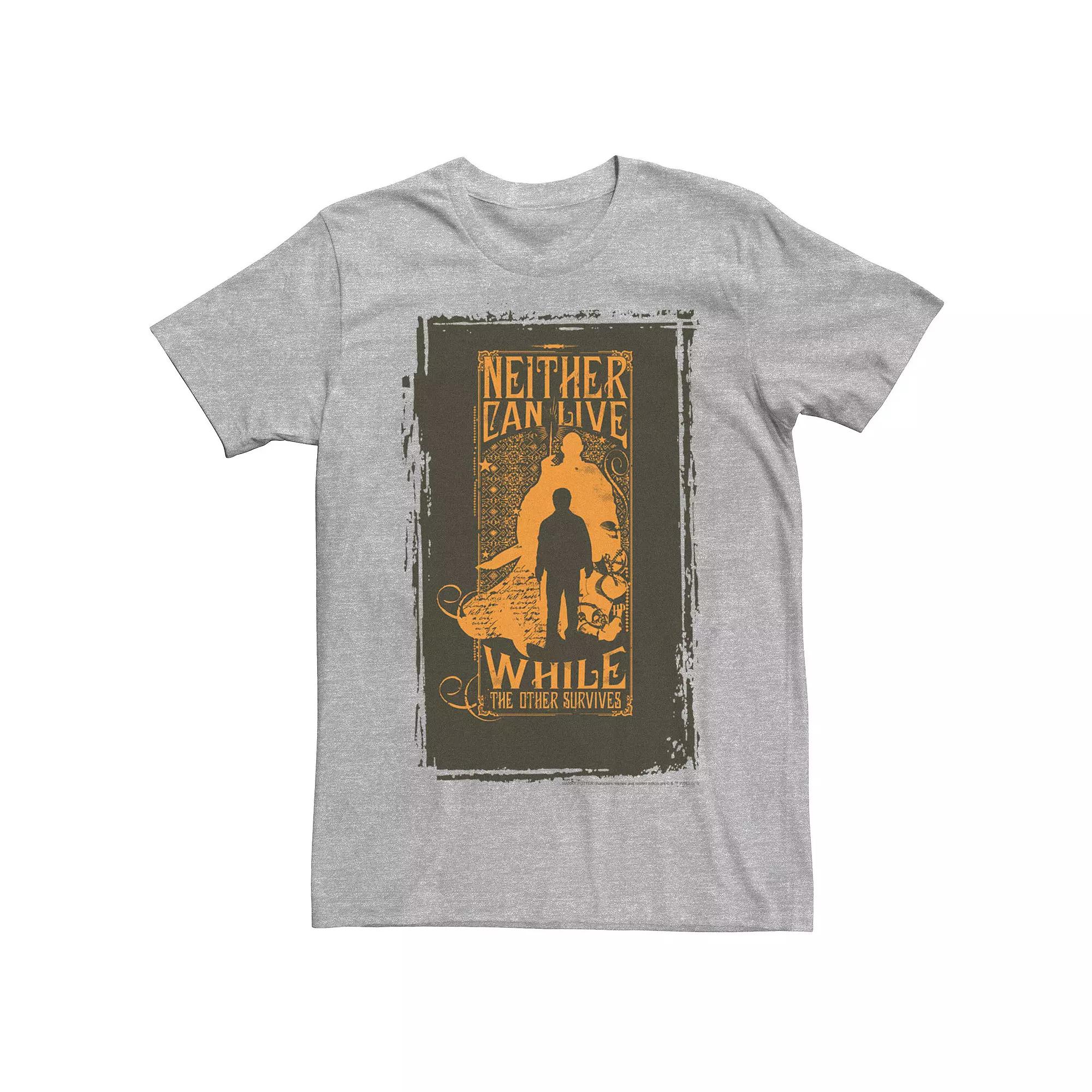 Men's Harry Potter Neither Can Live While The Other Survives Graphic Tee,  Product Image