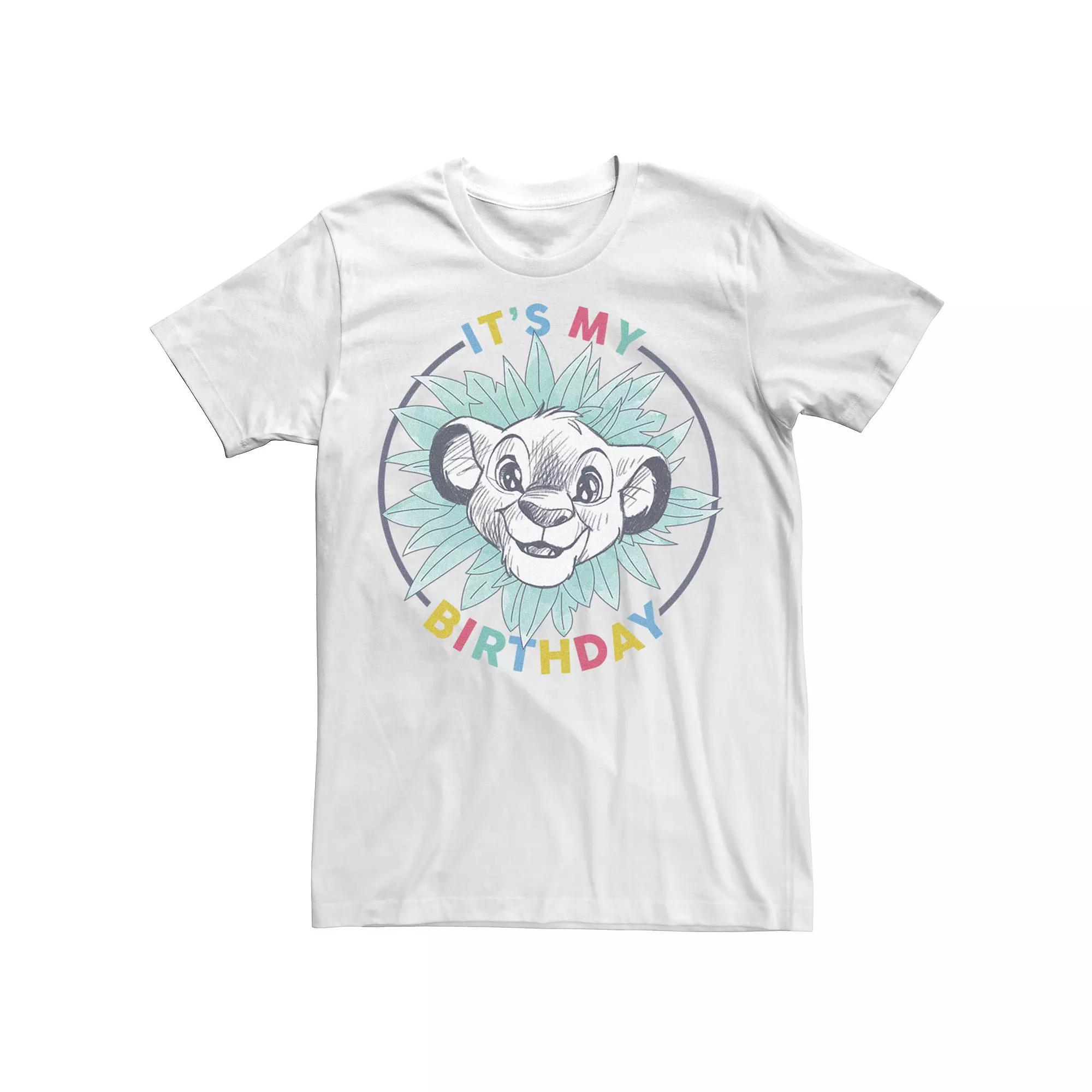 Disney's The Lion King Men's It's My Birthday Simba Tee,  Product Image