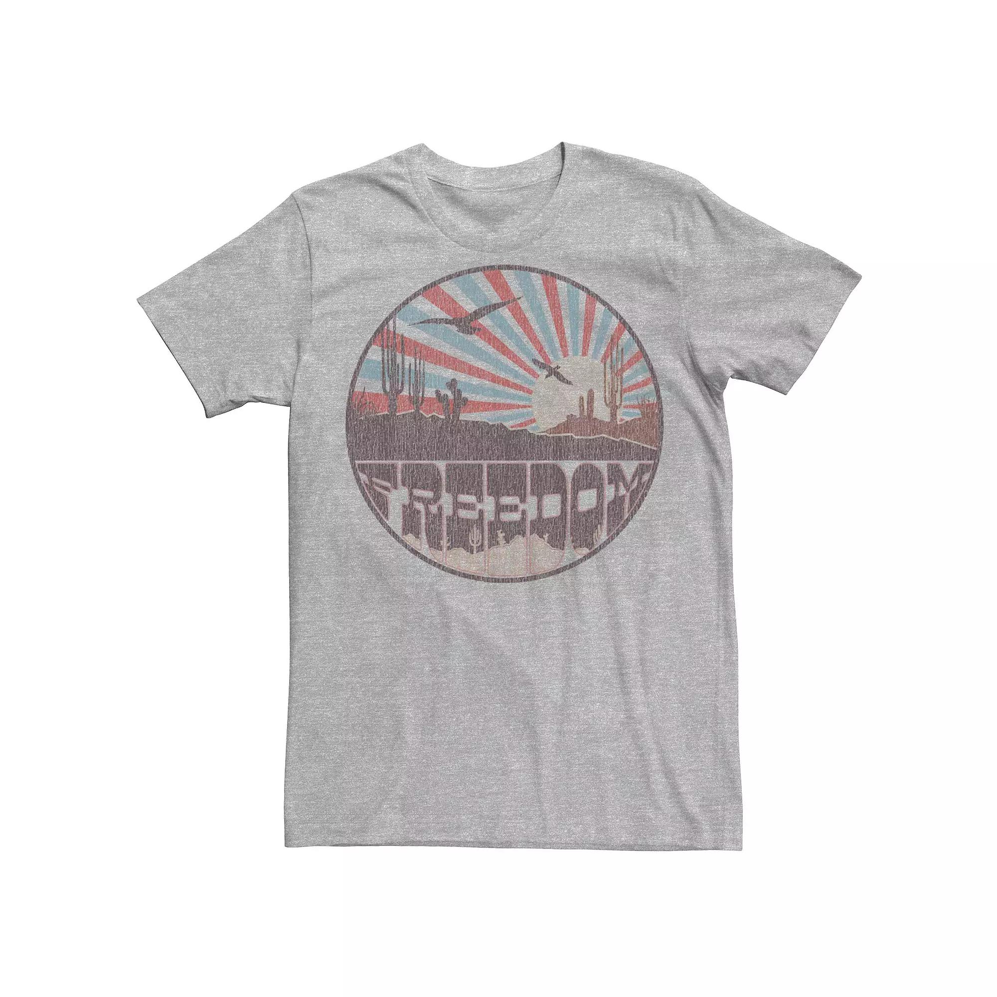 Men's Freedom Vintage Desert Graphic Tee,  Product Image
