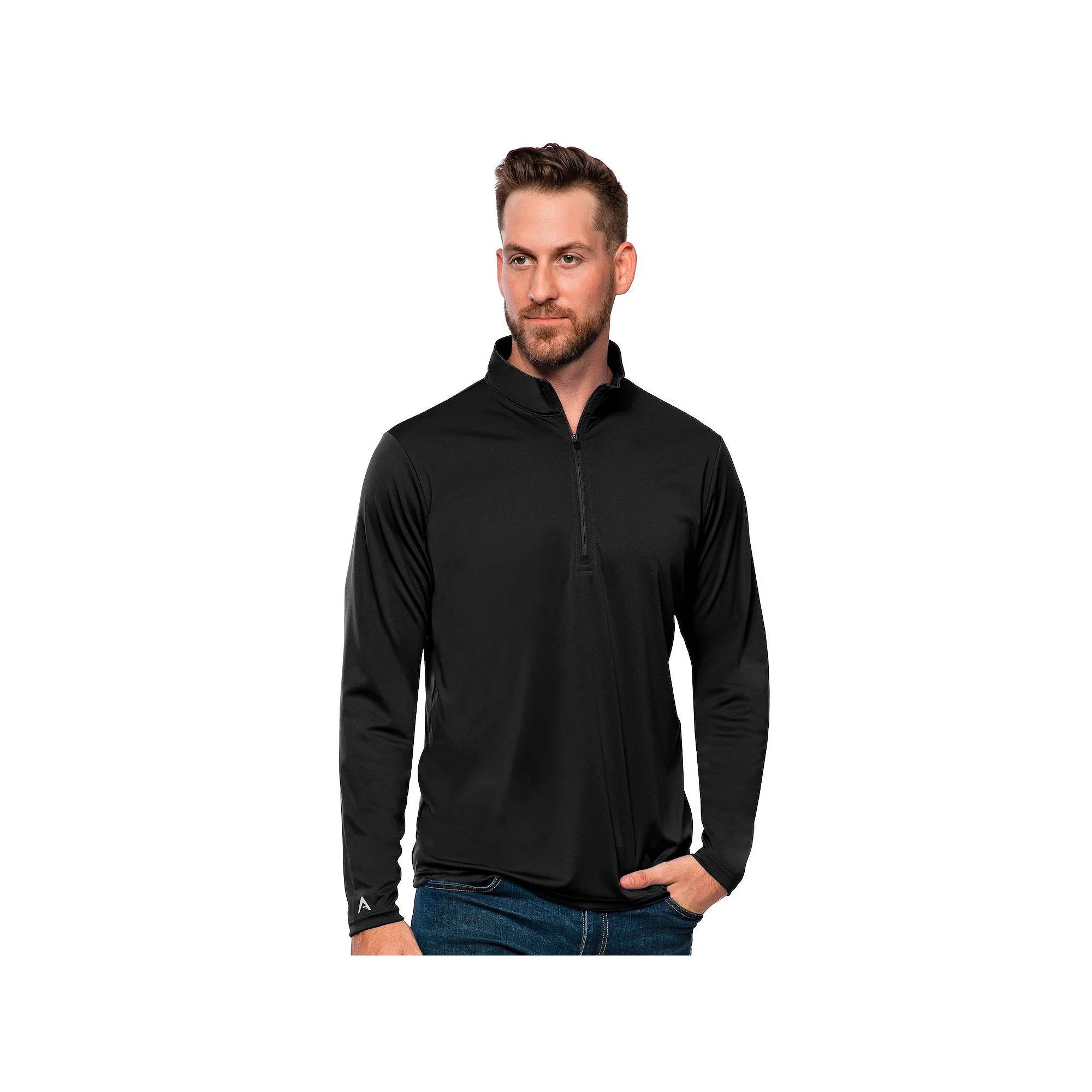Men's Antigua Blank Tribute Quarter Zip Pullover,  Product Image