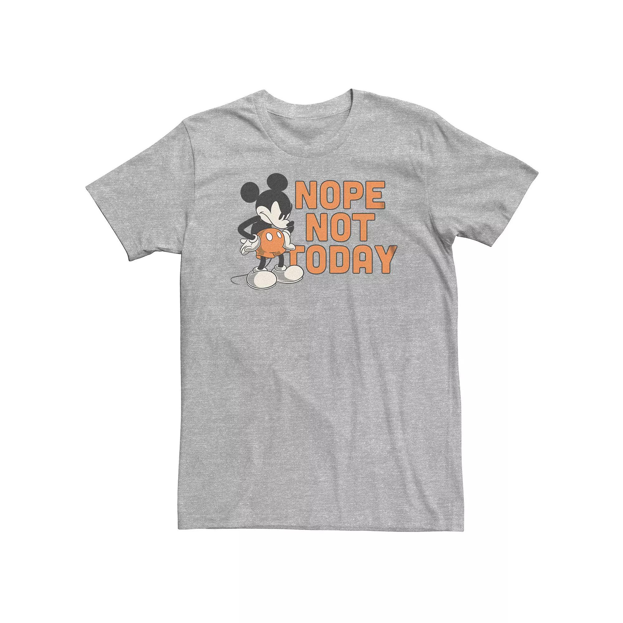 Big & Tall Disney's Mickey Mouse Nope Not Today Tee, Men's,  Product Image