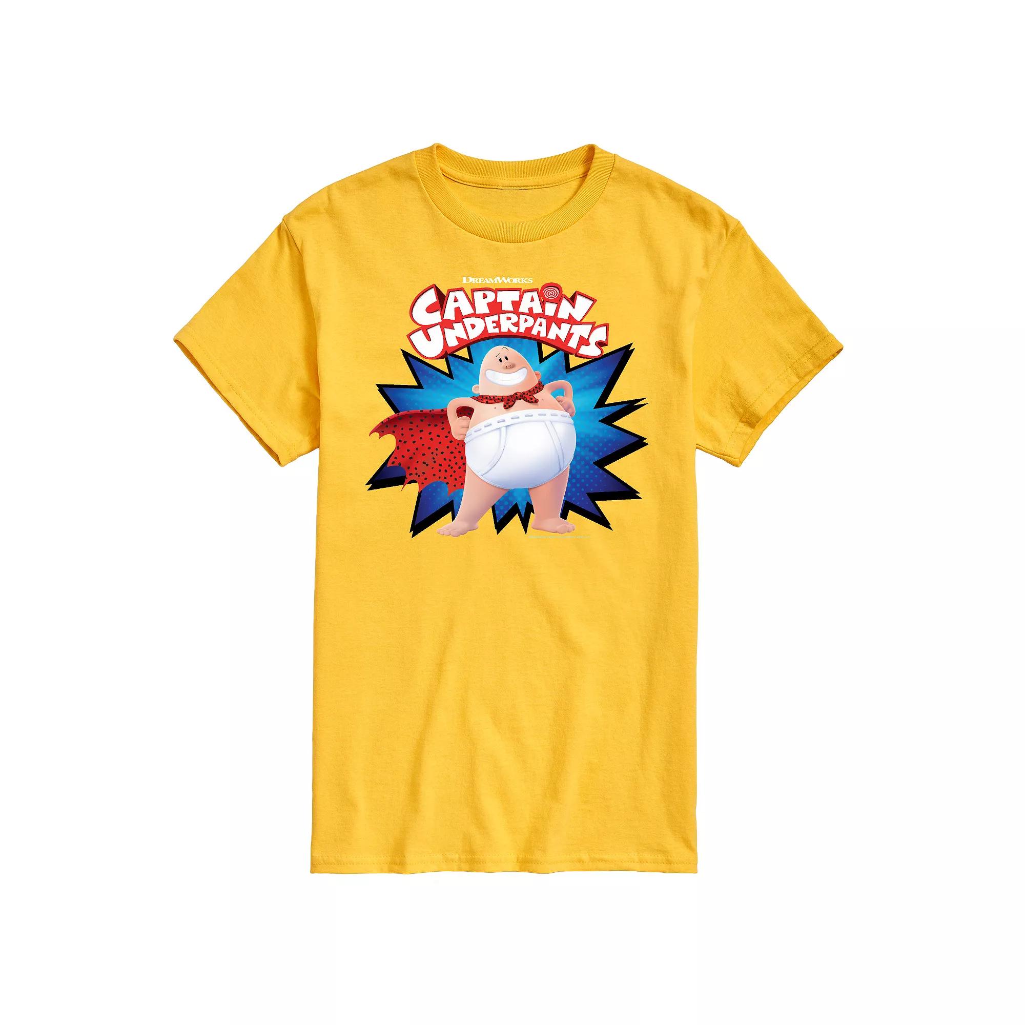 Men's Captain Underpants Logo Graphic Tee,  Product Image