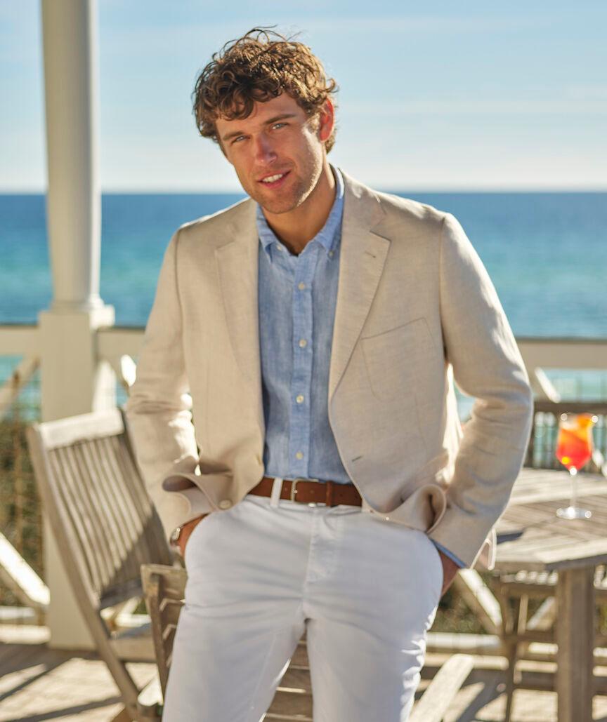 Linen Textured Blazer Product Image