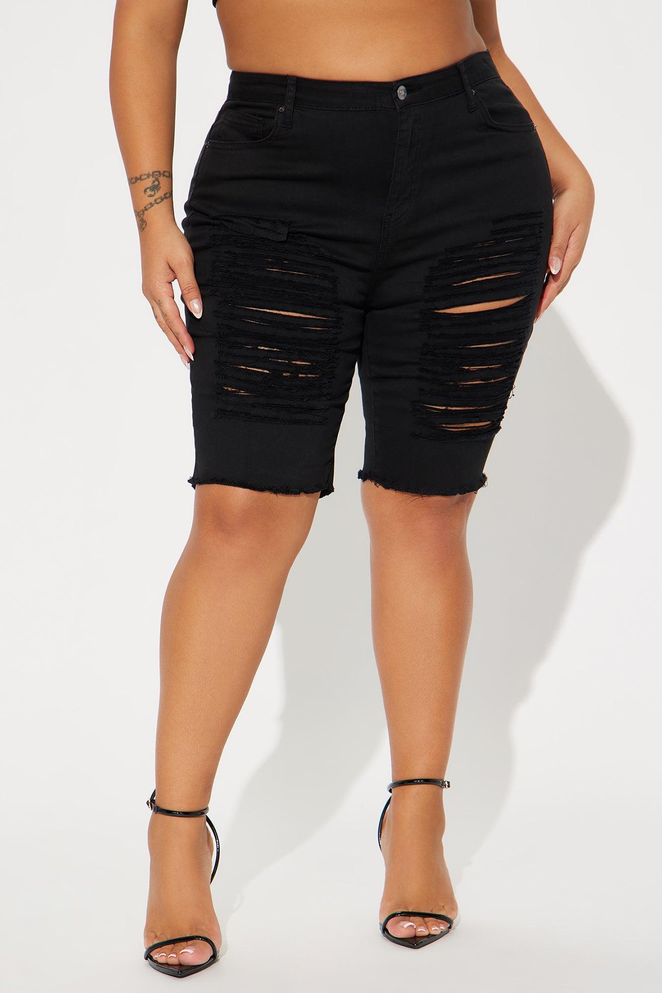 Wave Crasher Bermuda Shorts - Black Product Image