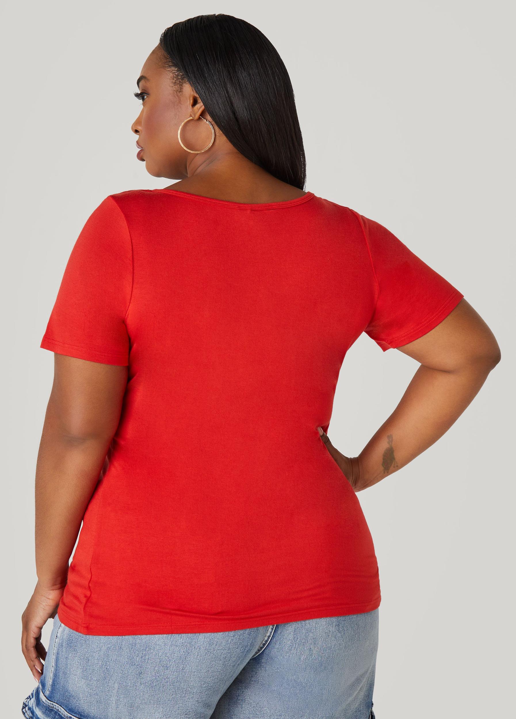 Plus Size The Basic Tee Ashley Stewart Product Image