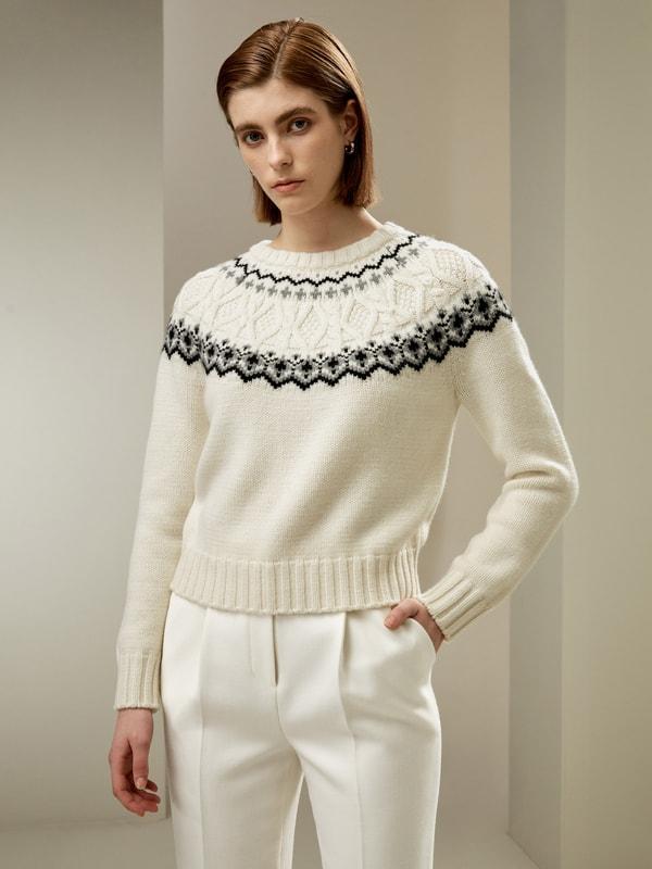 Fair Isle Crewneck Sweater Product Image