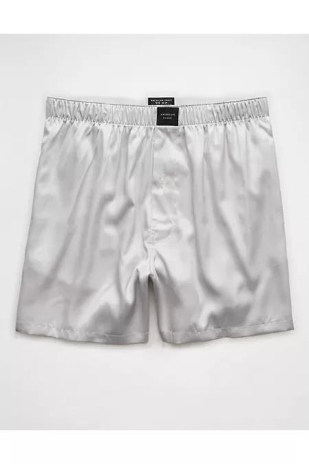 AEO Mens Solid Satin Pocket Boxer Short Mens Product Image