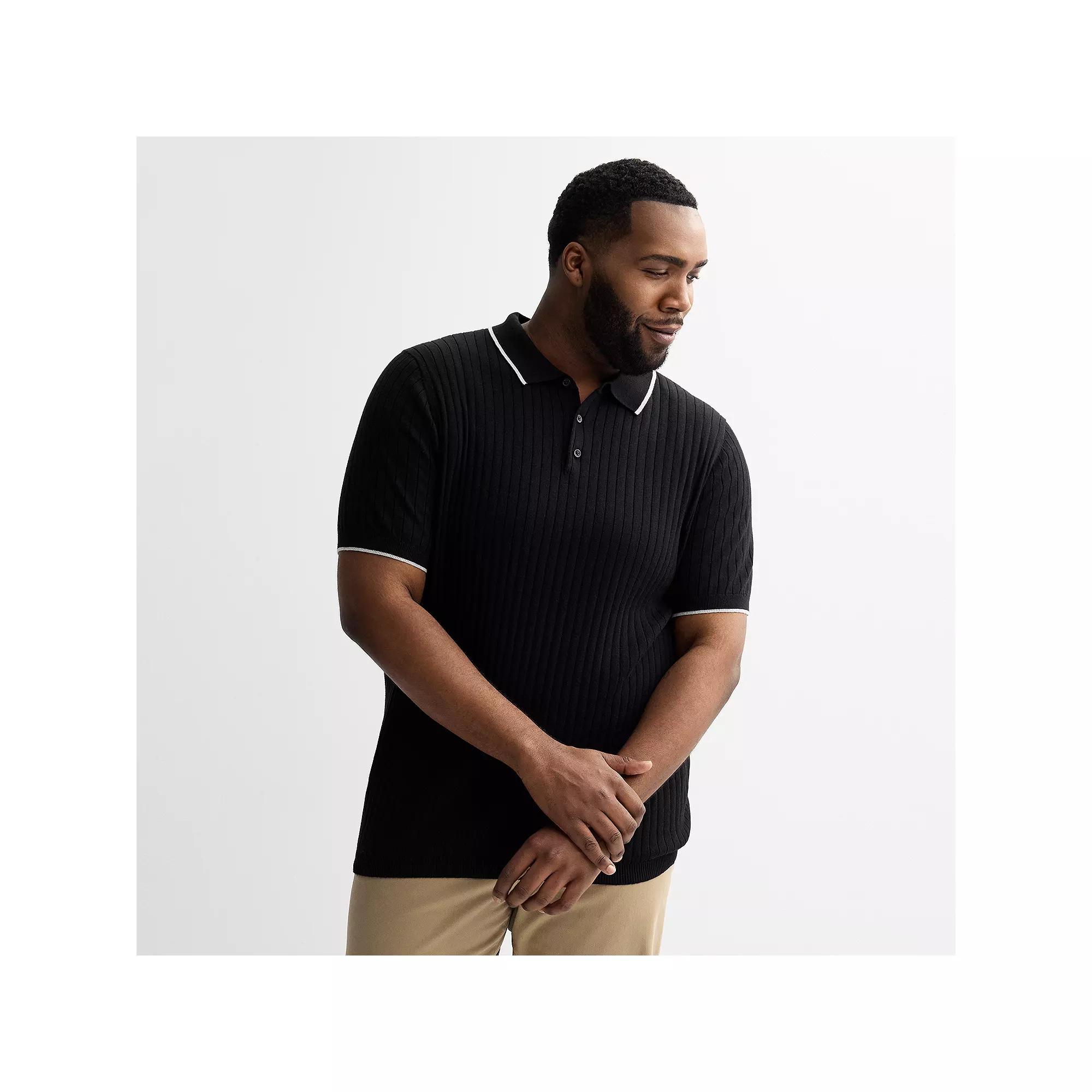 Big & Tall Sonoma Goods For Life® Tipped Sweater Polo, Men's,  Product Image