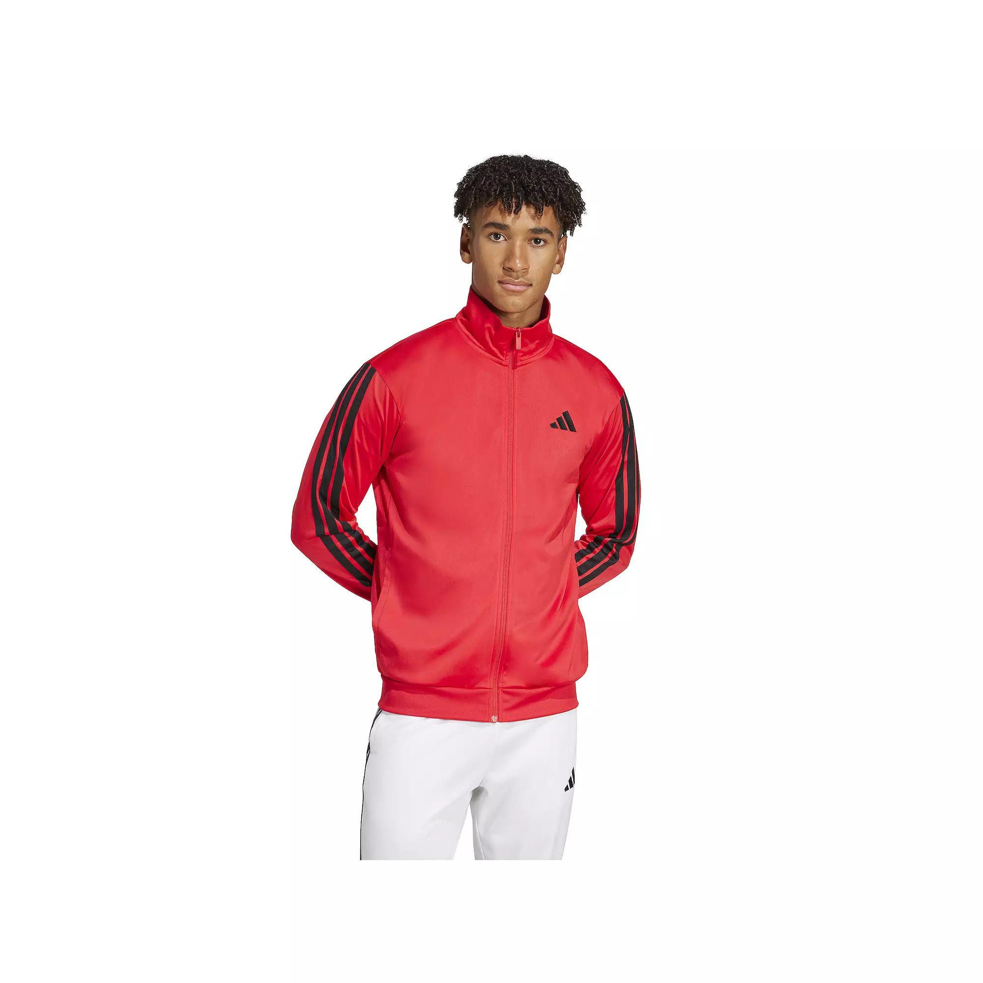 Men's adidas 3-Stripes Tricot Regular Sportswear Track Jacket,  Product Image