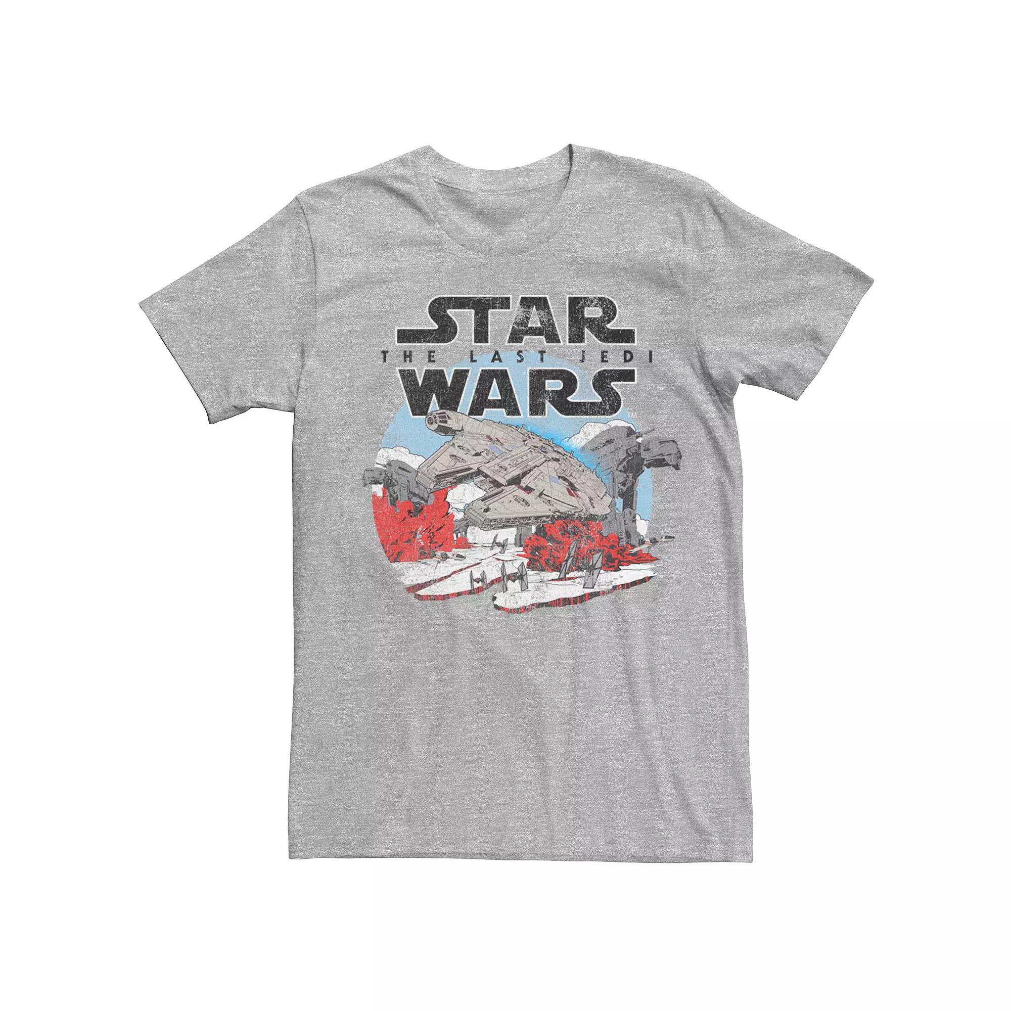 Men's Star Wars The Last Jedi Battle Scene Poster Tee,  Product Image