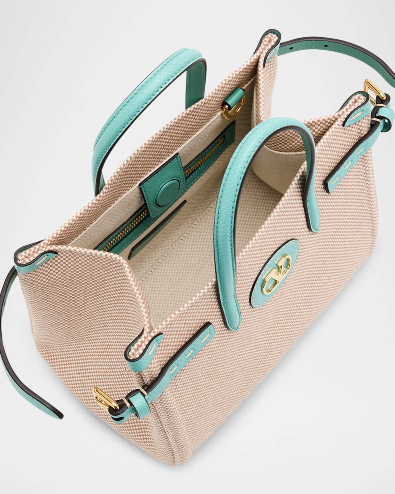 Antibes Canvas and Karung Shopping Tote Bag Product Image