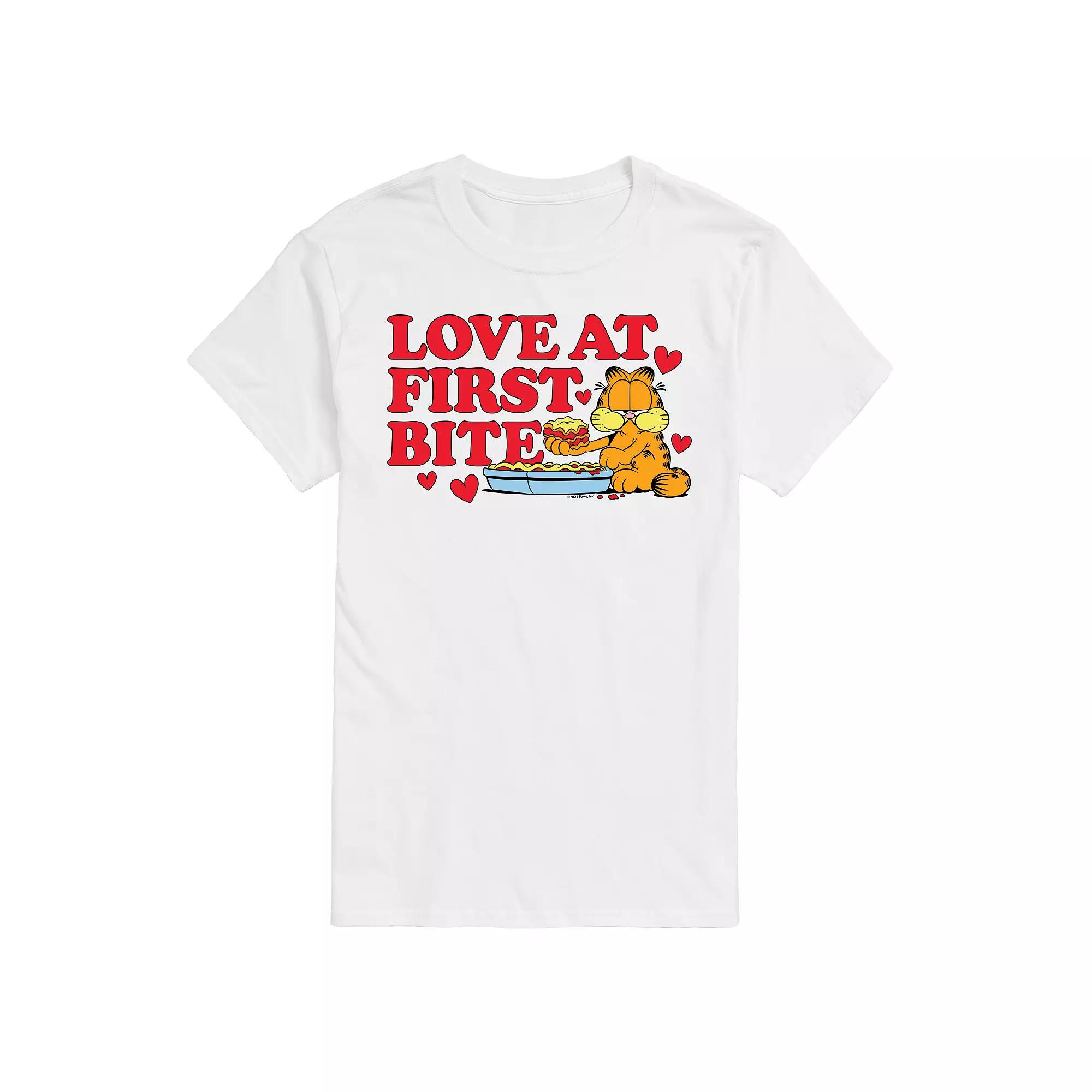 Big & Tall Garfield Love First Bite Tee, Men's,  Product Image