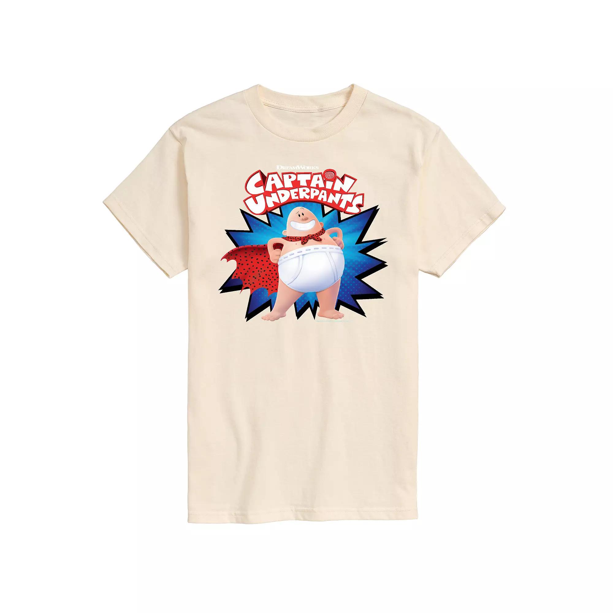 Men's Captain Underpants Logo Graphic Tee,  Product Image