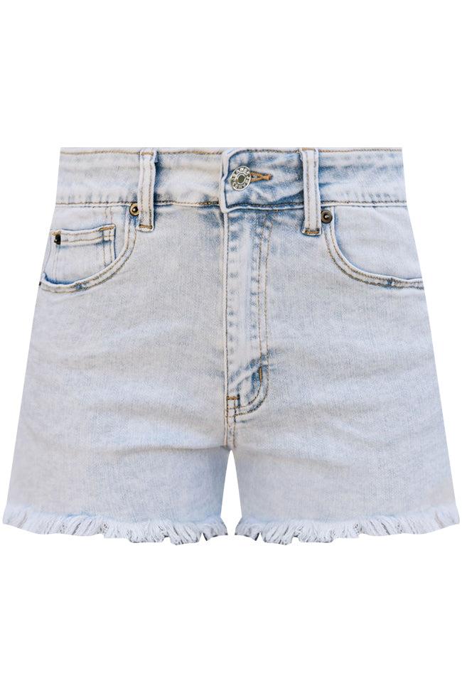 My Favorite Light Wash Denim Shorts Product Image