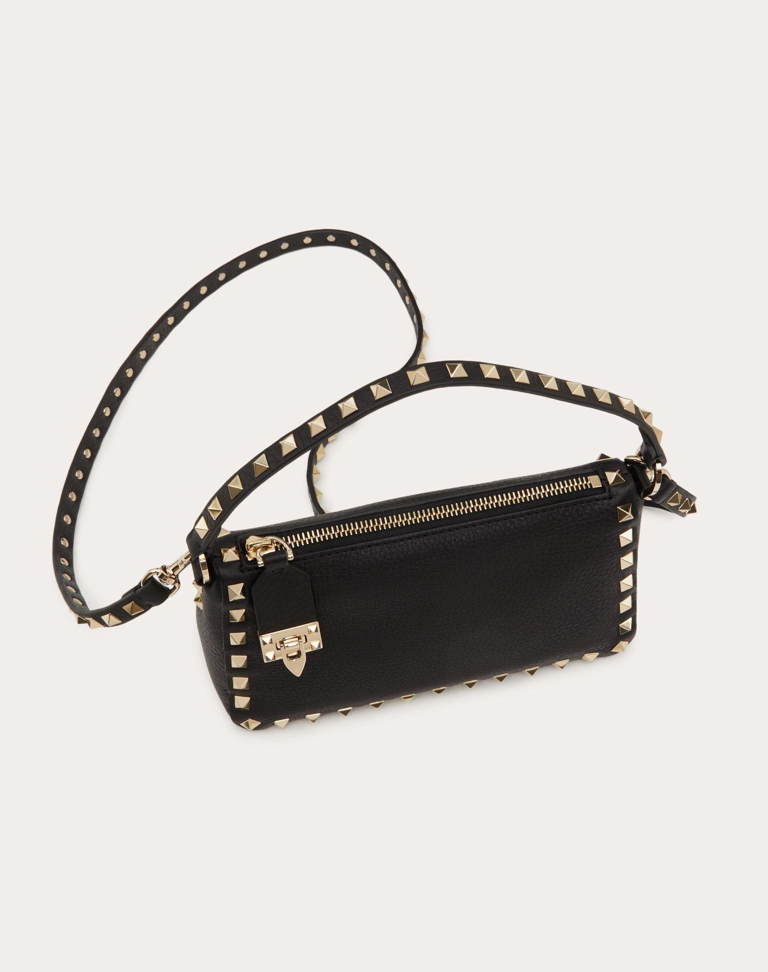 Small Rockstud Grainy Calfskin Crossbody Bag  Product Image