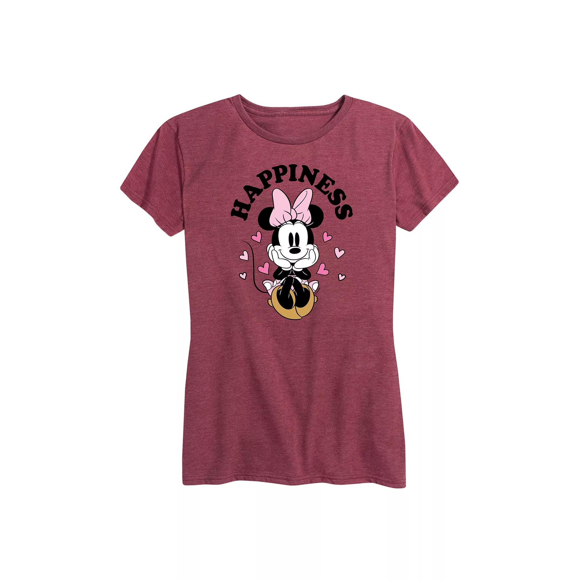 Disney's Minnie Mouse Women's Happiness Graphic Tee,  Product Image