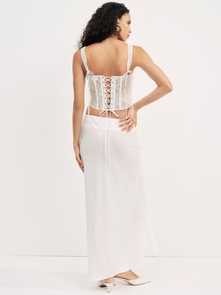 Lena Maxi Skirt — Cream Product Image