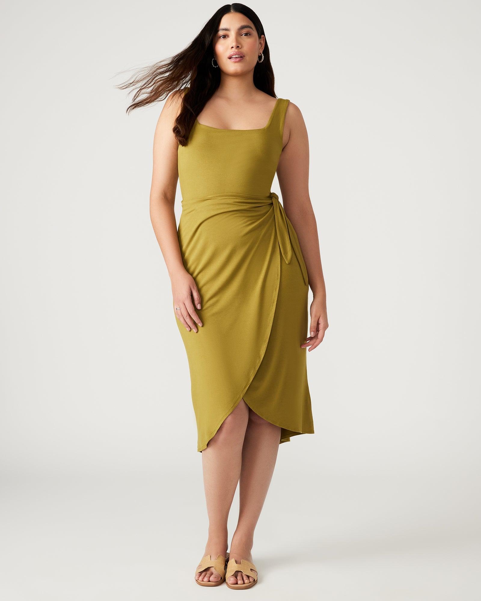 RHEA DRESS OLIVE - SM REBOOTED Female Product Image