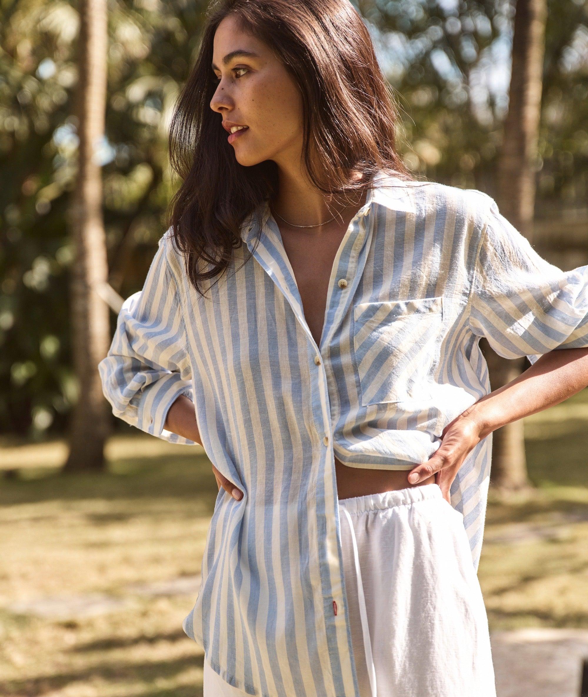 Jane Relaxed Linen Shirt Product Image