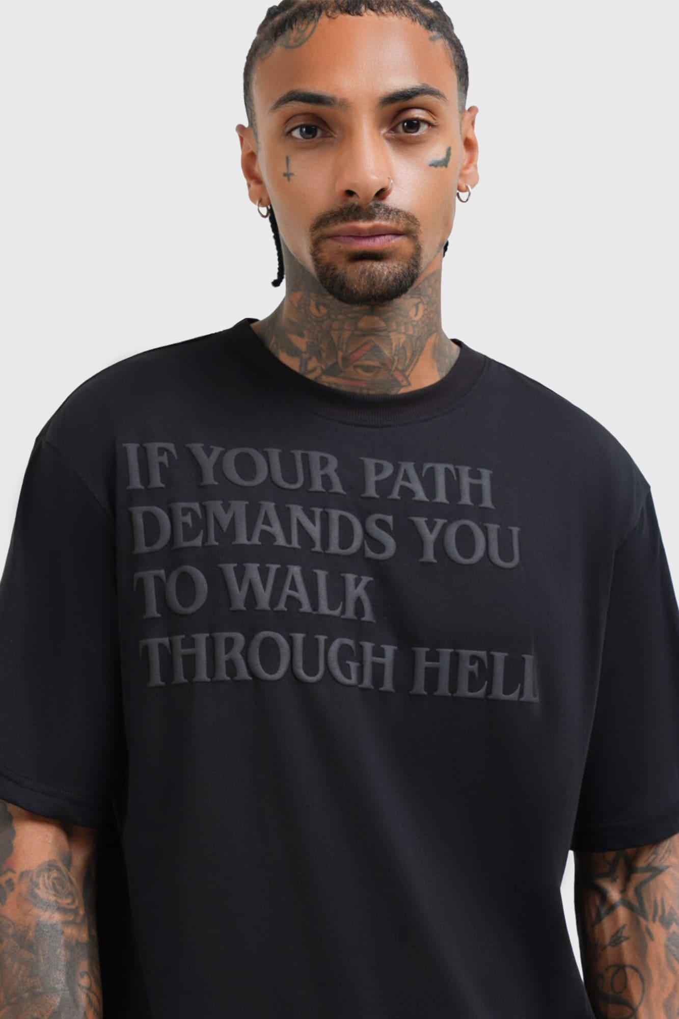 Walk Thru Hell Boxy T-Shirt Male Product Image