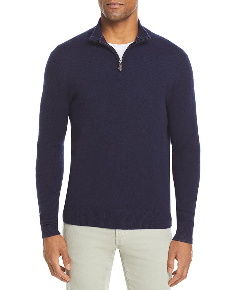 The Mens Store at Bloomingdales Cashmere Half-Zip Sweater - Exclusive Product Image