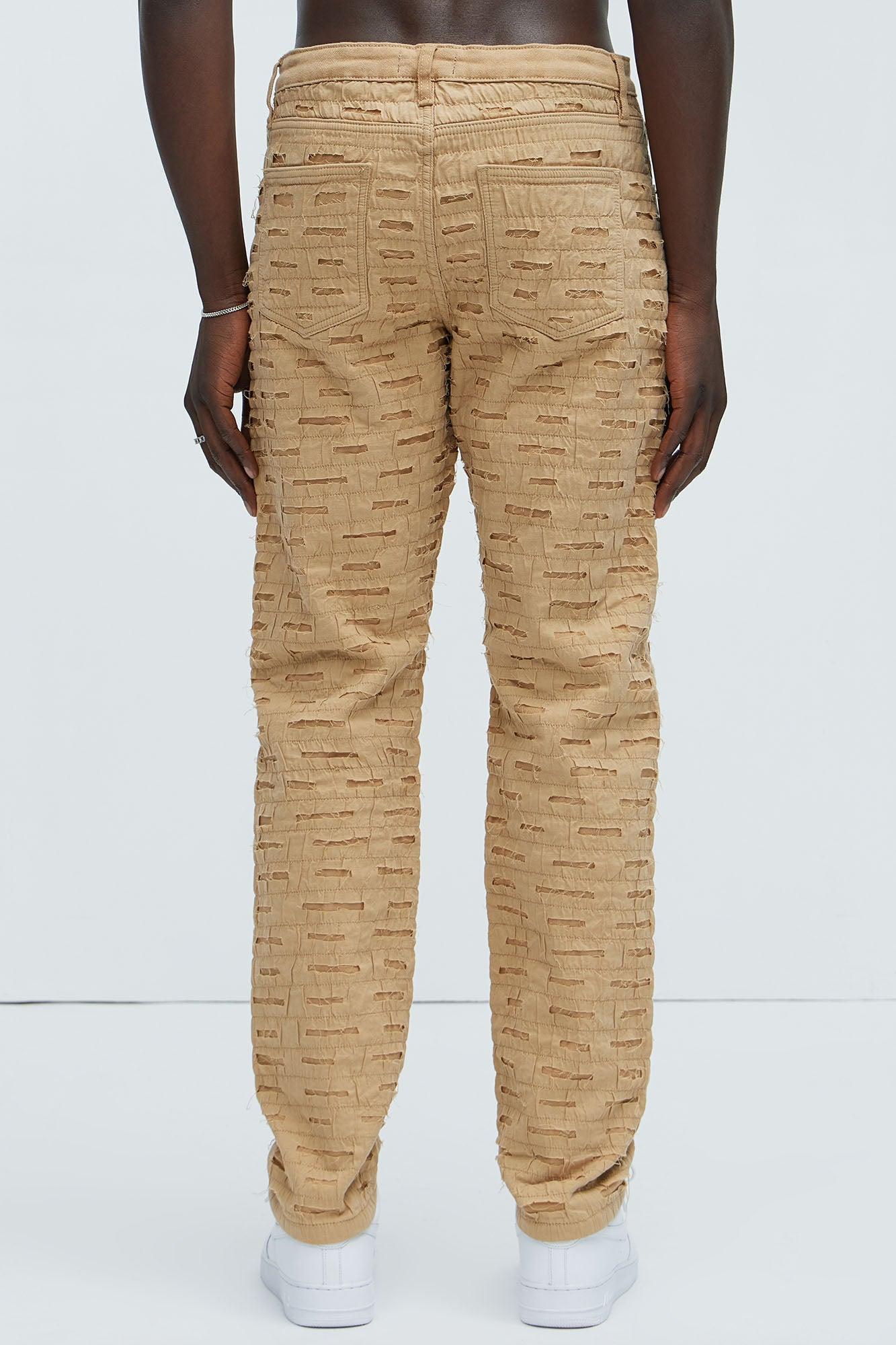 Stone Wall Slim Pants - Khaki Product Image