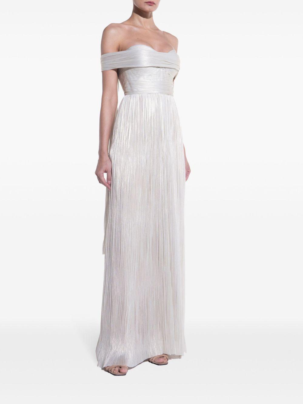Theia pleated gown  Product Image
