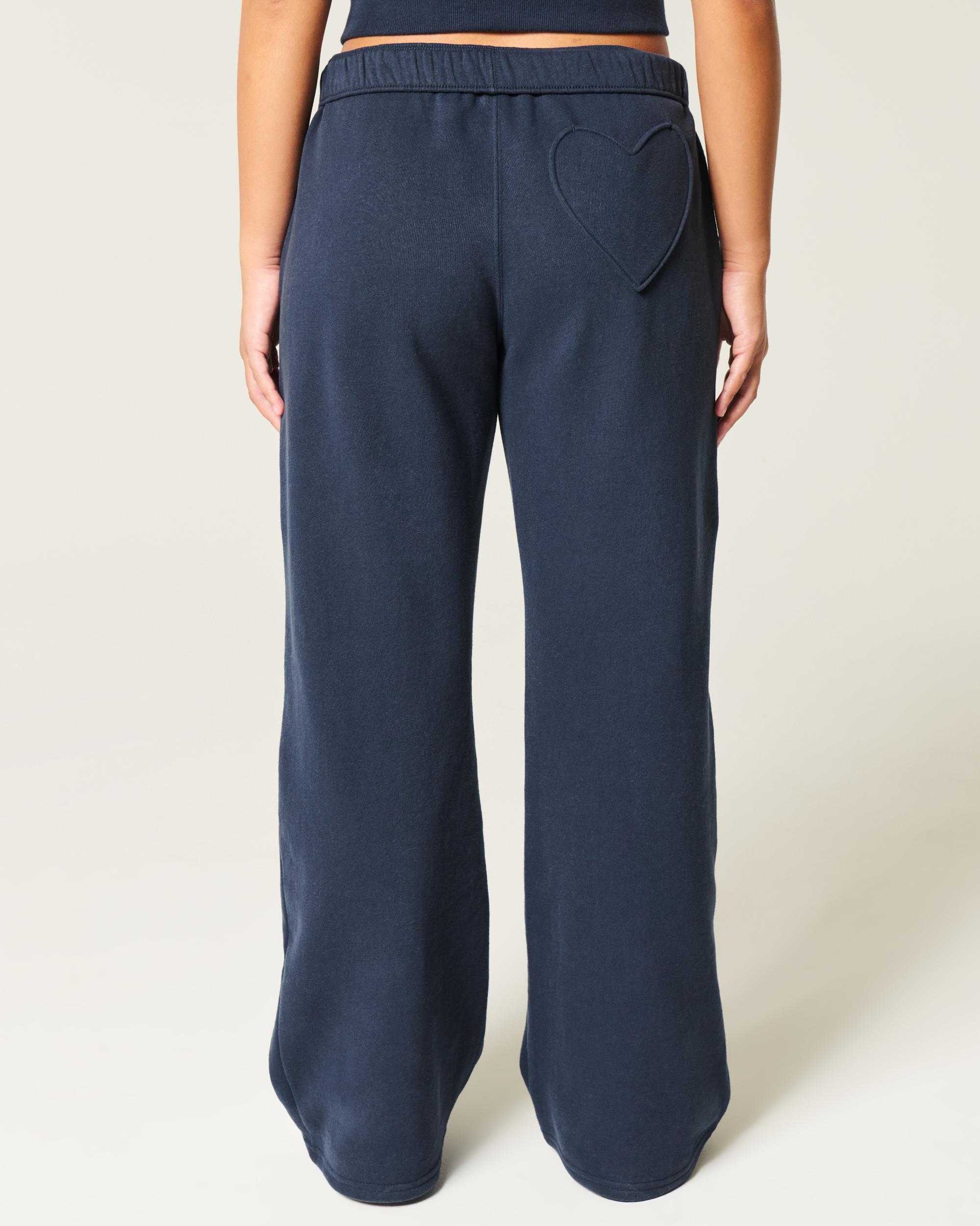 Deer Graphic Wide-Leg Sweatpants Product Image