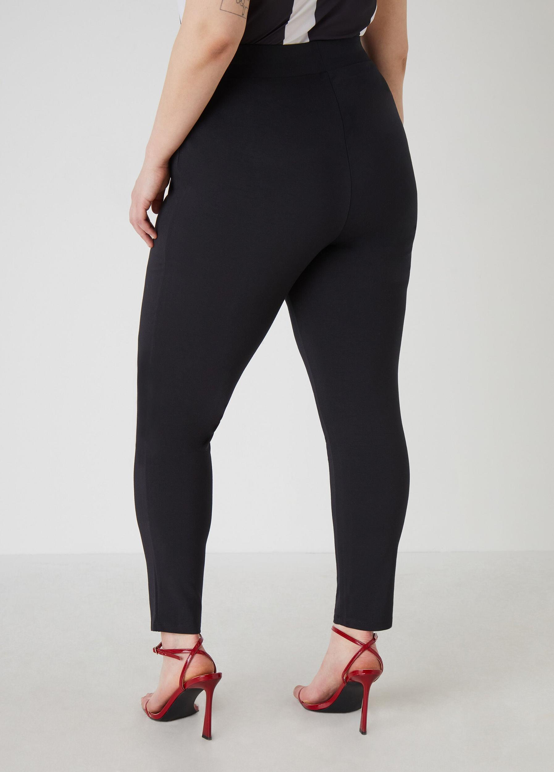 Plus Size High Waist Pull On Leggings Ashley Stewart Product Image