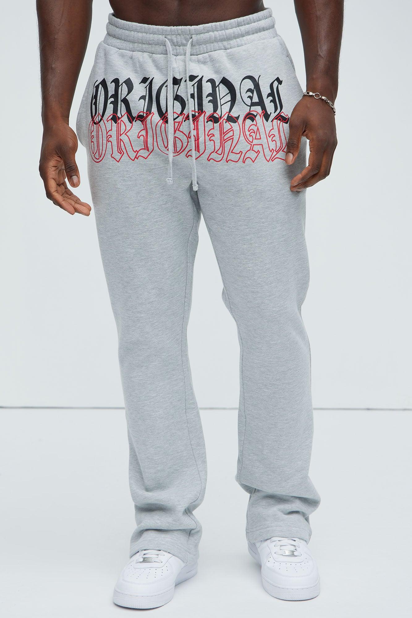 Tyson Original Skinny Flare Sweatpants - Heather Grey Product Image