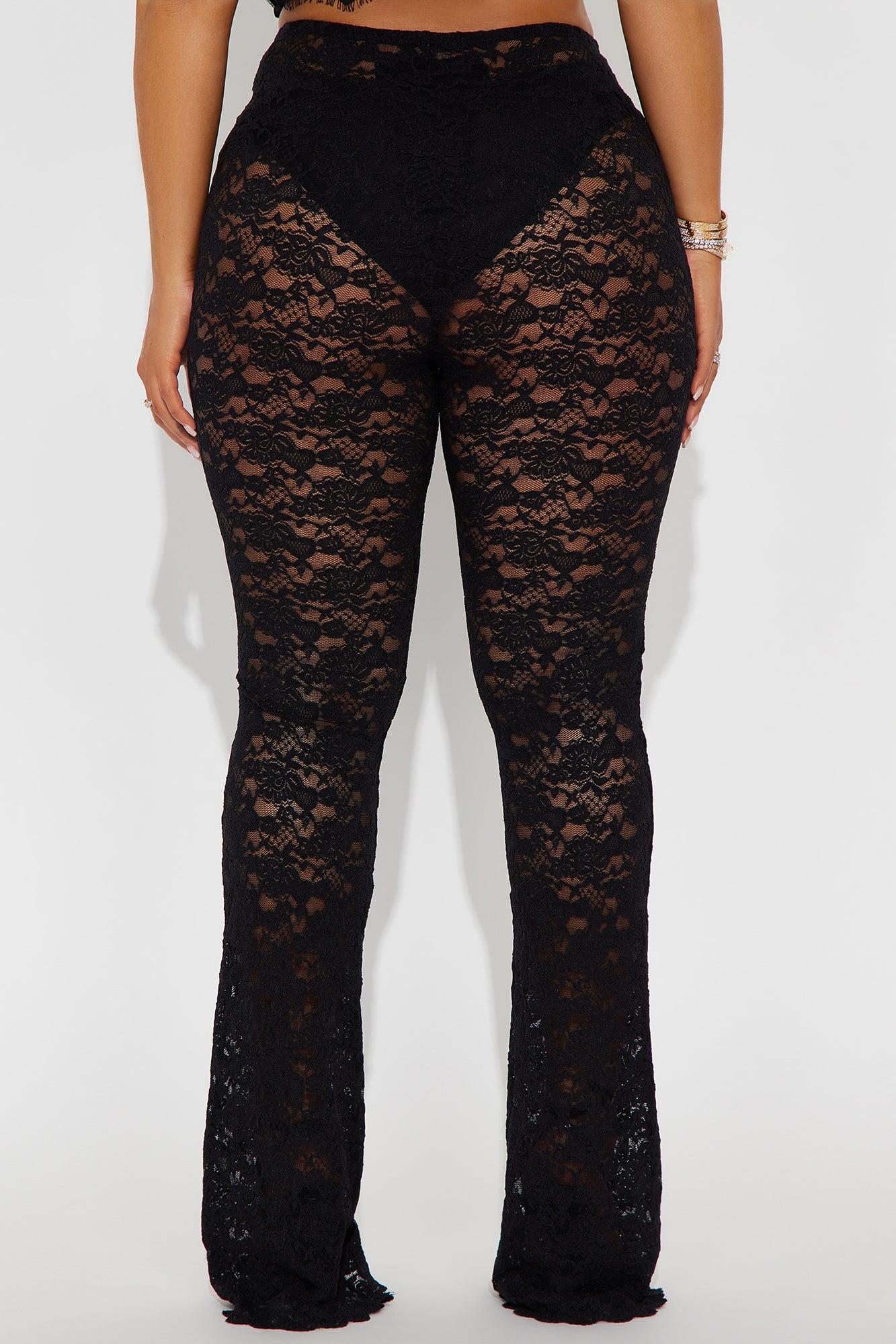 Lorah Lace Flare Pant - Black Product Image