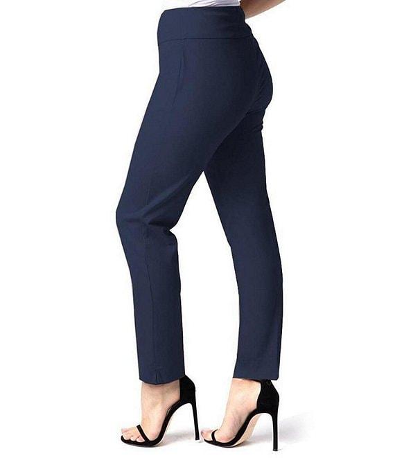 Slimsation® by Multiples Relaxed Tapered Leg Tummy Control Pull-On Ankle Pants Product Image