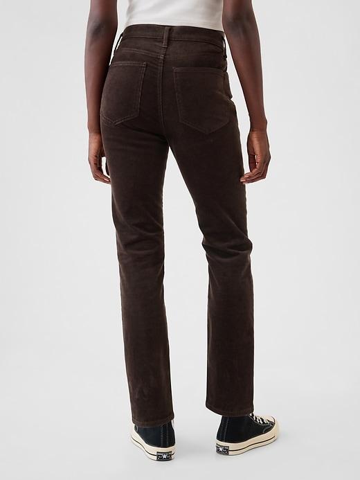 High Rise Corduroy Vintage Slim Pants Product Image